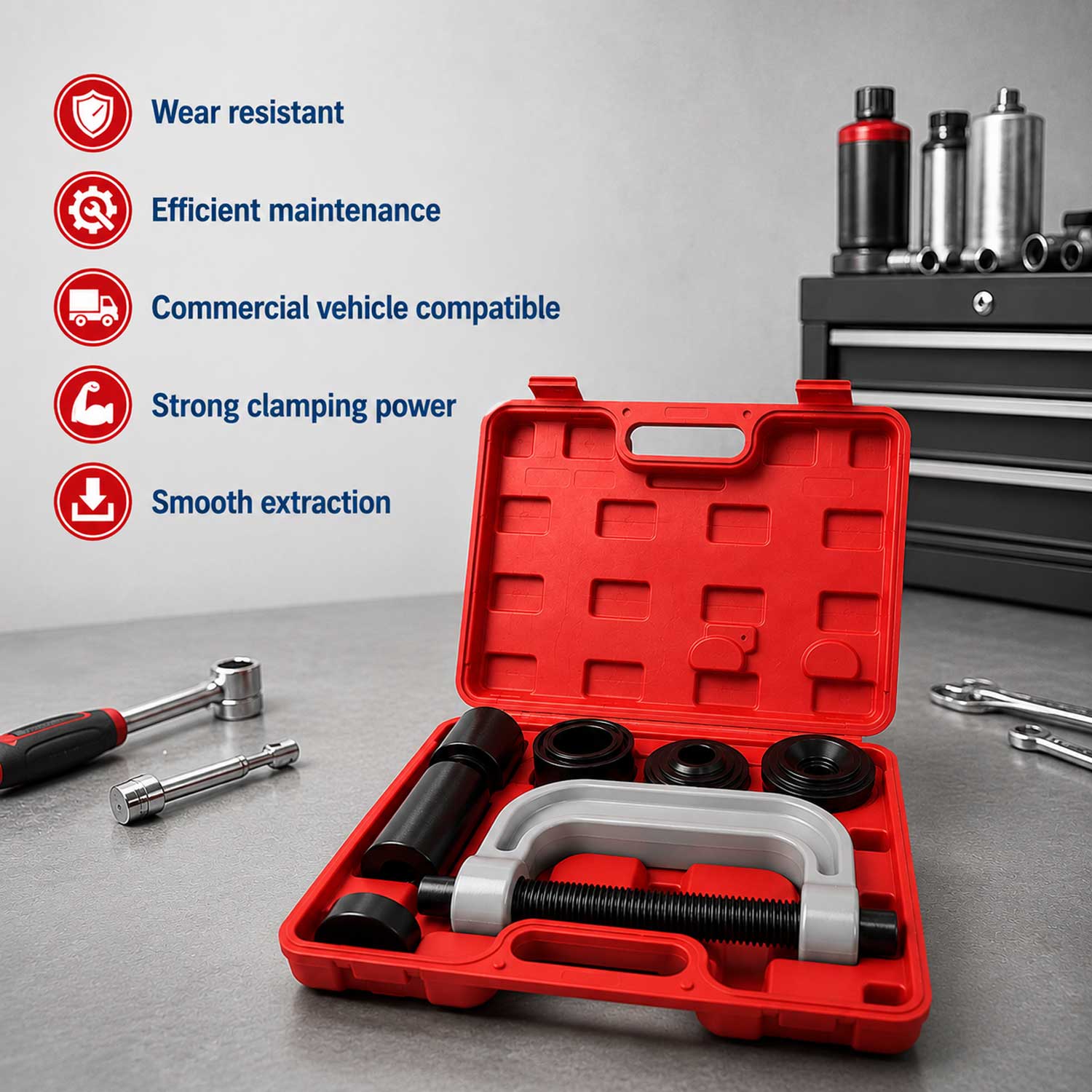 Presa extractor pivoti, rotule si capete de bara utilitare dube VW lt MERCEDES sprinter GEBO TOOLS
