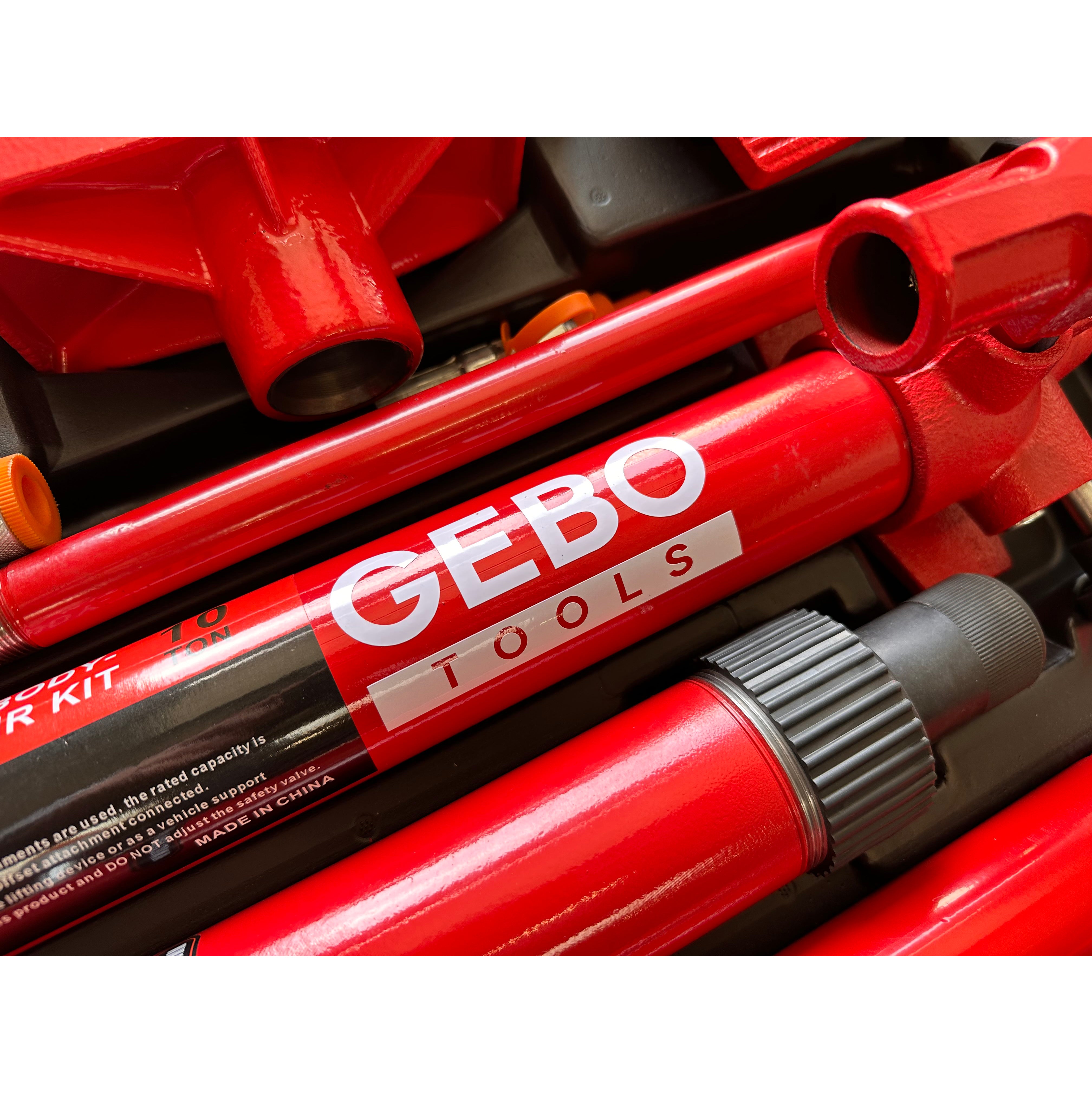 Presa hidraulica indreptat caroserii auto 10T, 15 piese, GEBO TOOLS