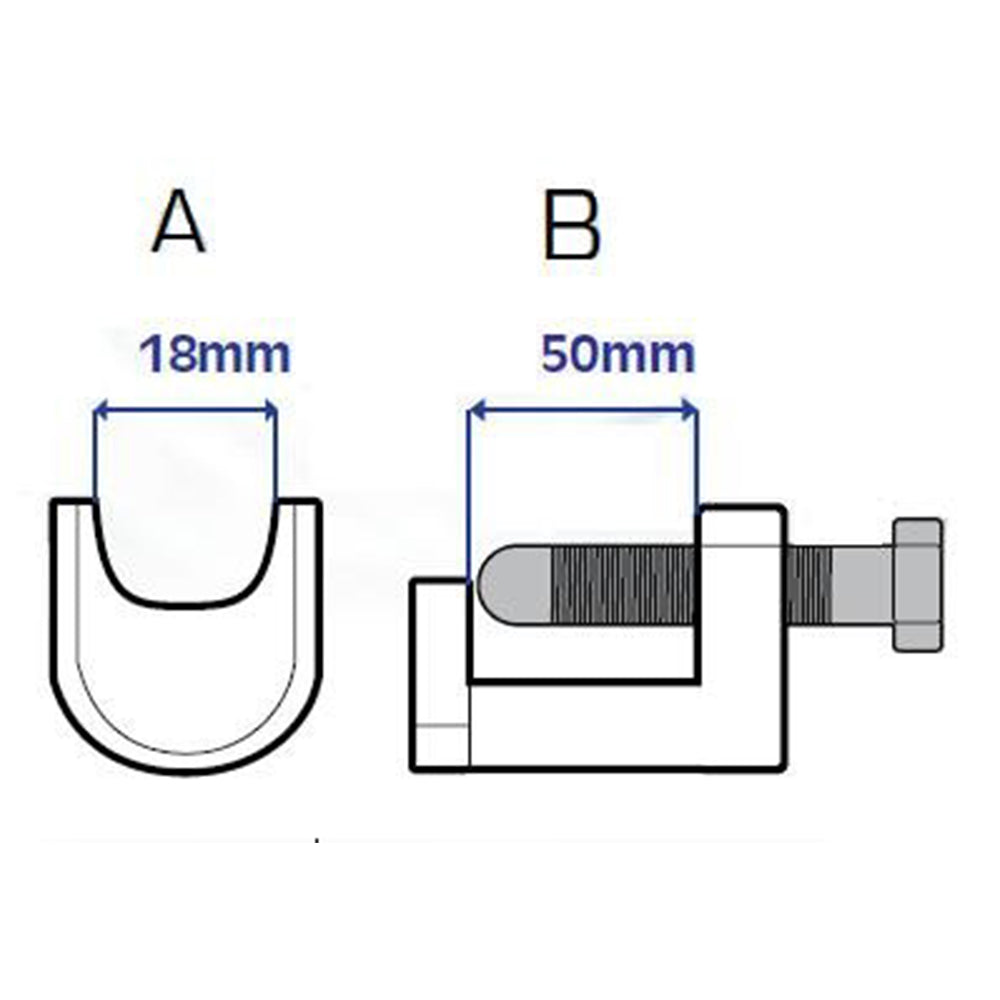Presa pivoti, rotule si capete de bara 18mm