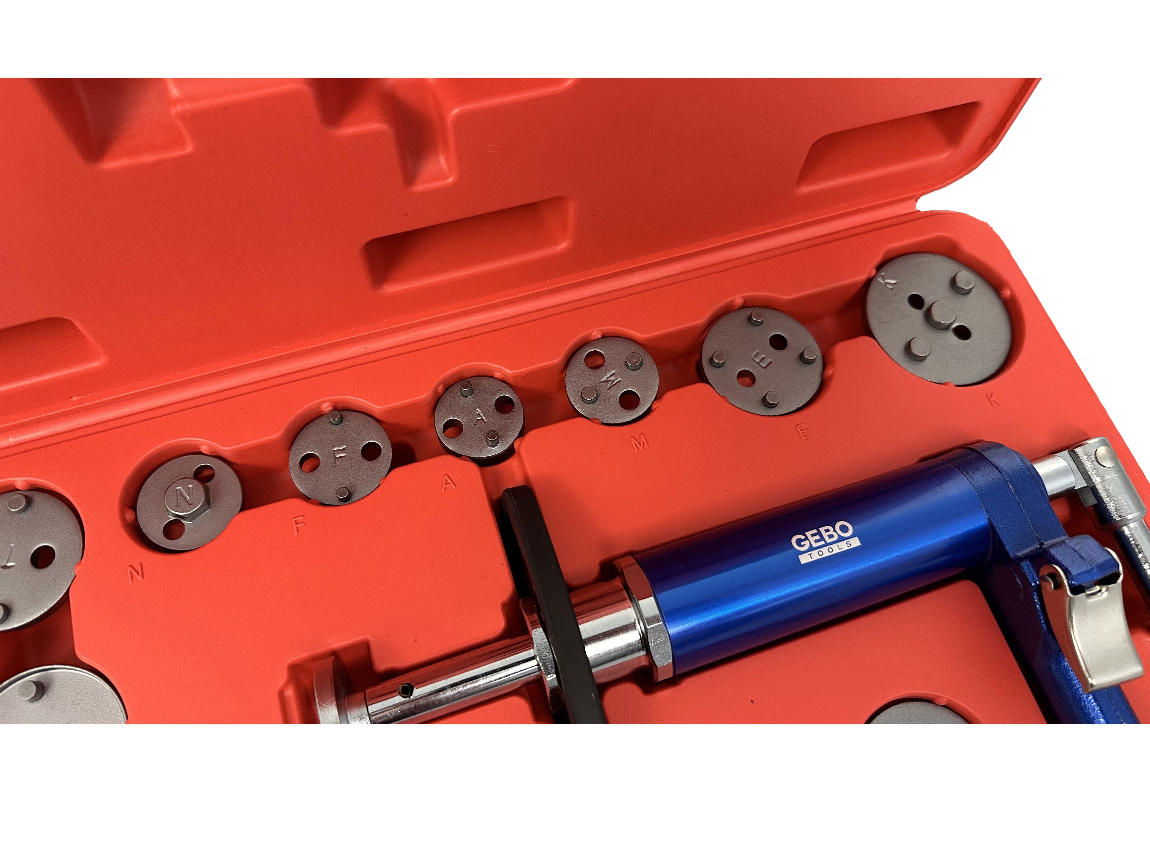 Presa pneumatica pentru pistonas etriere frane 16 piese GEBO TOOLS