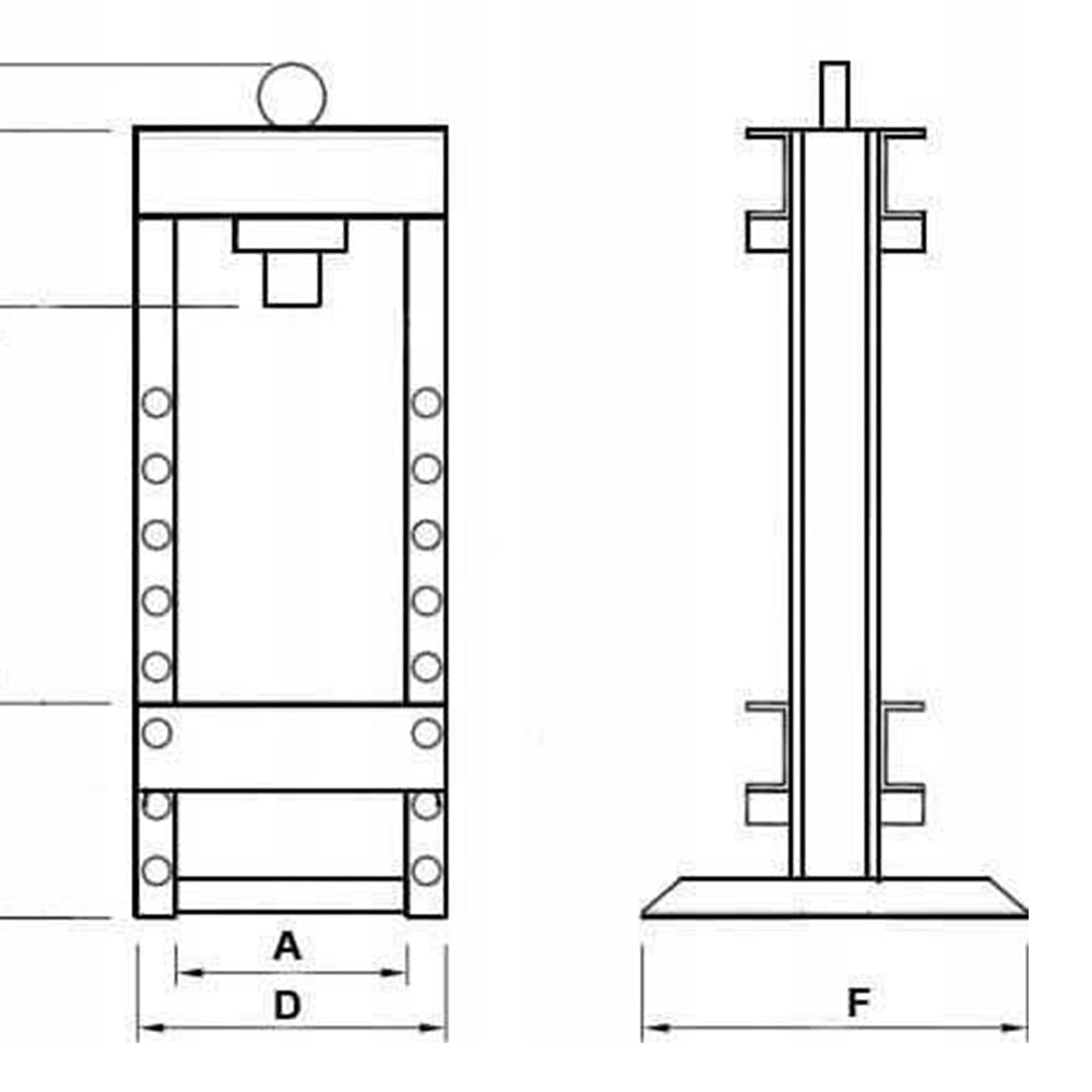Presa stand hidraulica 10T BAUG