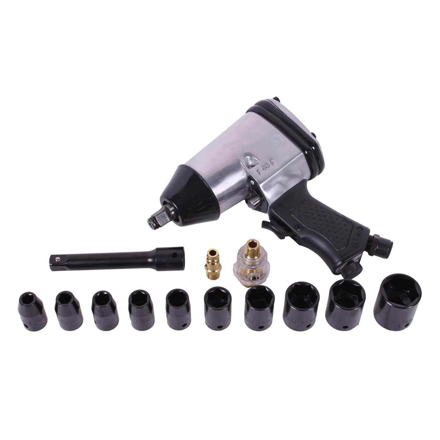 SET PISTOL PNEUMATIC DE IMPACT 1/2'' CU TUBULARE 9-27MM