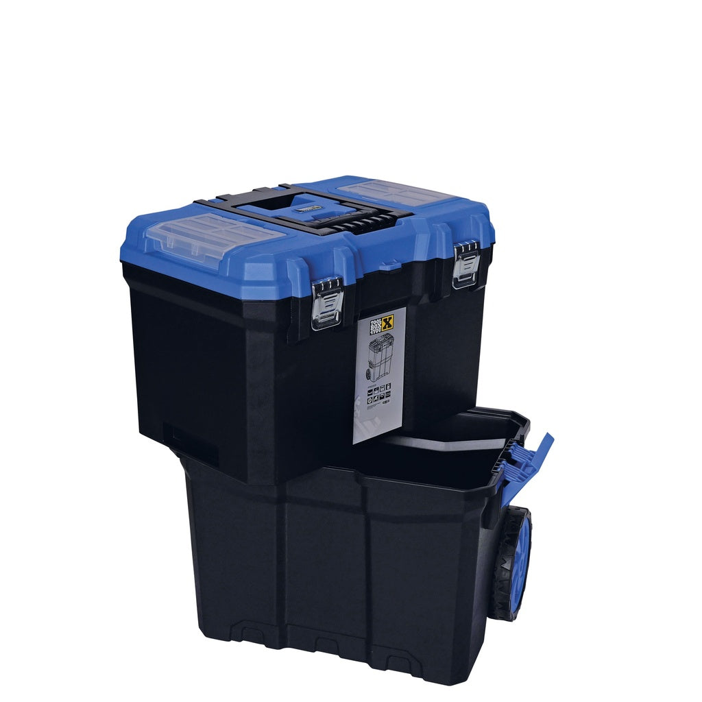 CUTIE DE SCULE MOBILA CU 2 COMPARTIMENTE 64 X 49 X 34.5 CM