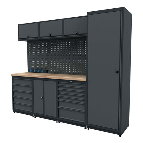 BANC DE LUCRU - MOBILIER METALIC MODULAR PENTRU ATELIER 2.48M MODEL 3