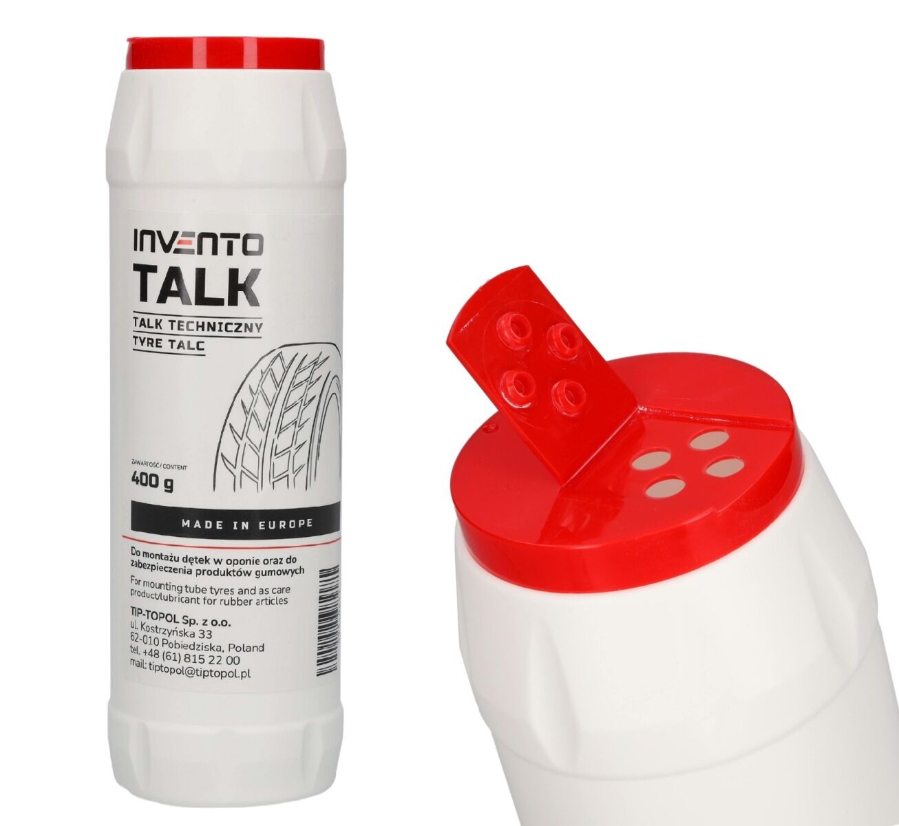Pudra de talc pentru anvelope 400G INVENTO