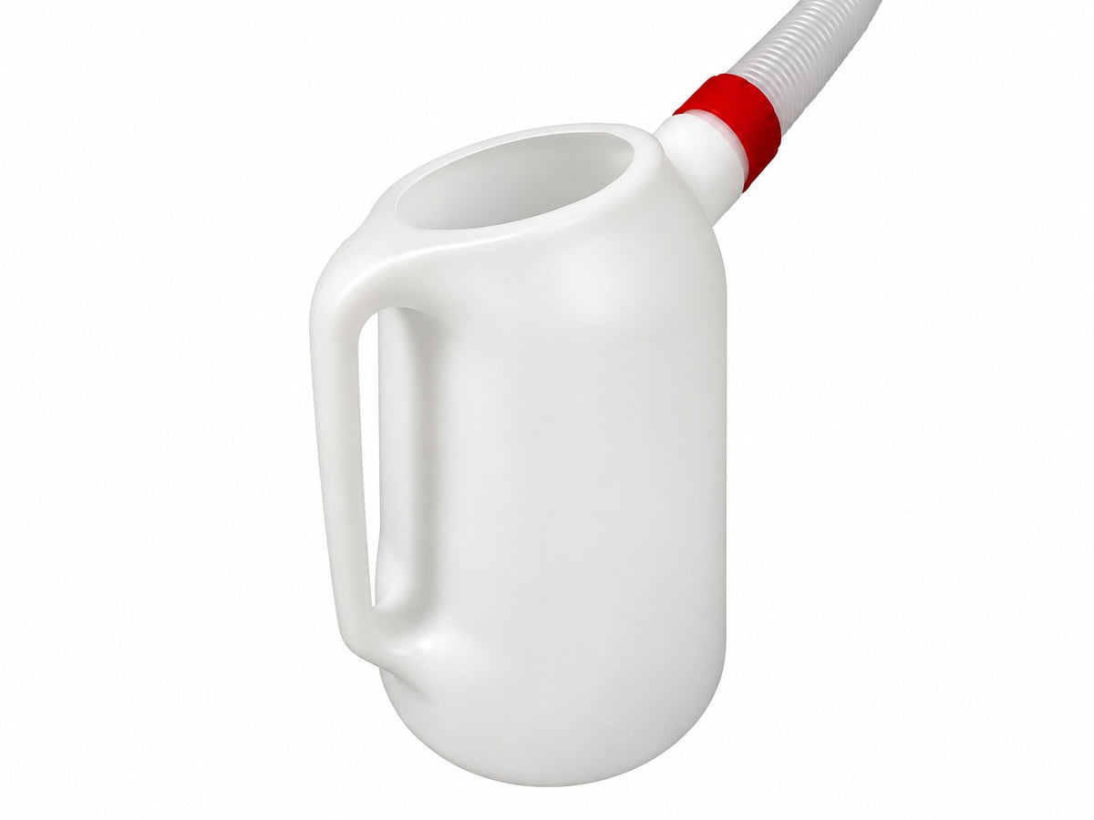 Recipient cu capac si furtun flexibil pentru ulei si antigel 5l GEBO TOOLS