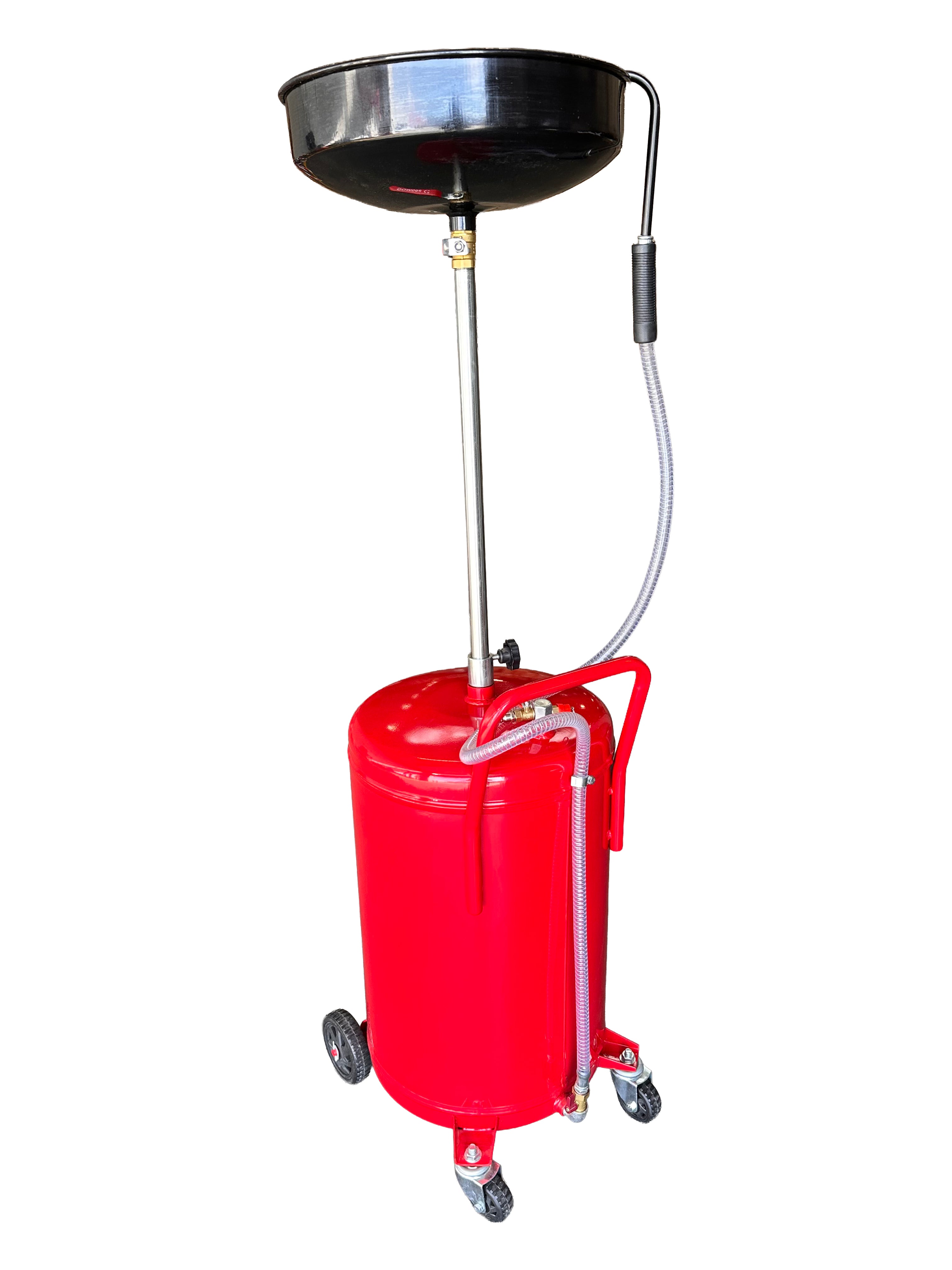 Recuperator ulei uzat pneumatic GEBO TOOLS 70l cu vas colector 10l, golire 6-8 bar, tija reglabila