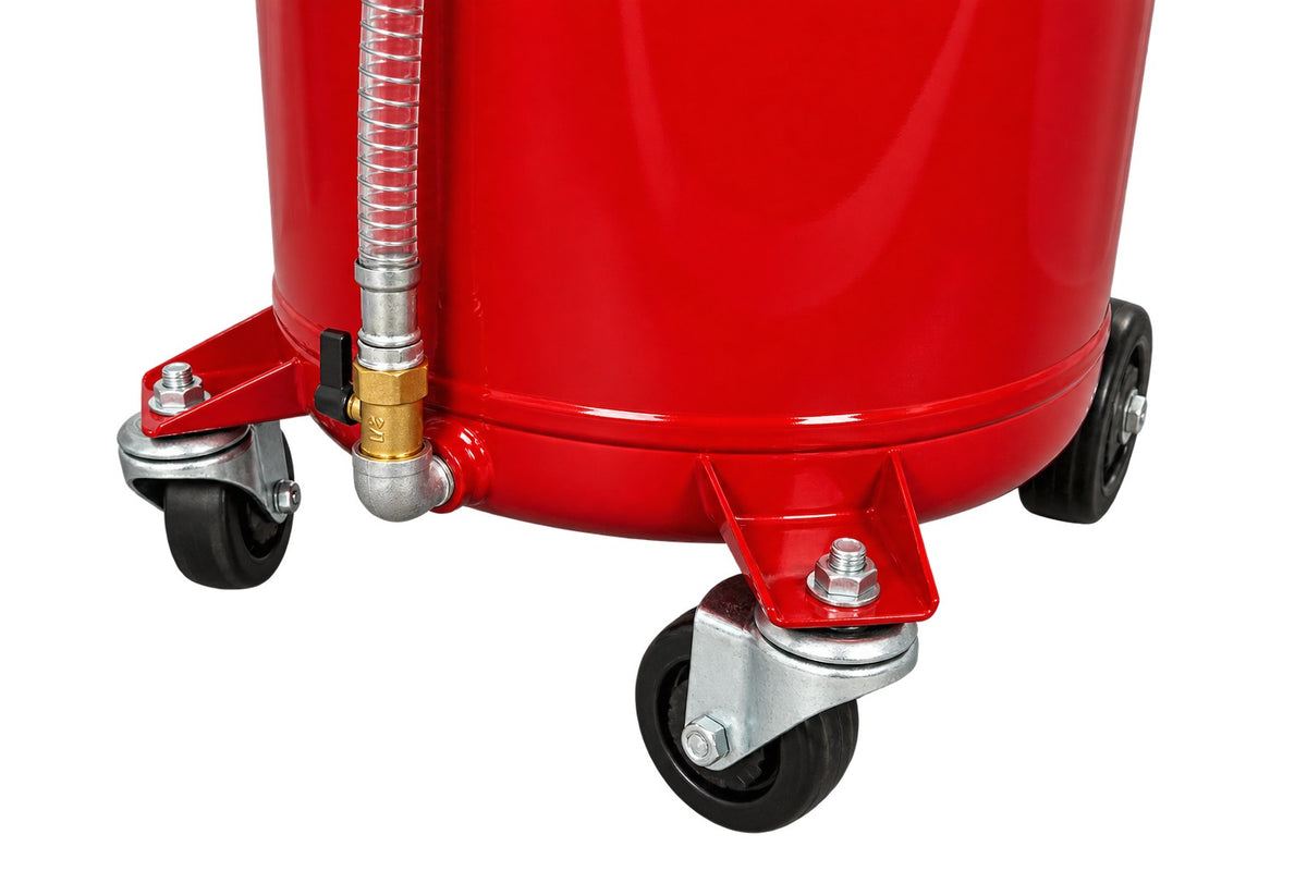Recuperator ulei uzat pneumatic GEBO TOOLS 75l cu vas colector 10l, golire 6-8 bar, tija reglabila