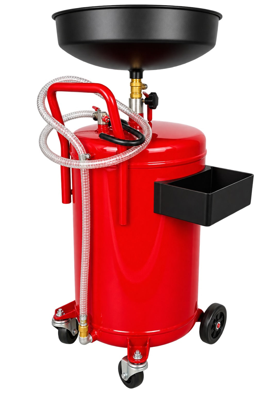 Recuperator ulei uzat pneumatic GEBO TOOLS 75l cu vas colector 10l, golire 6-8 bar, tija reglabila