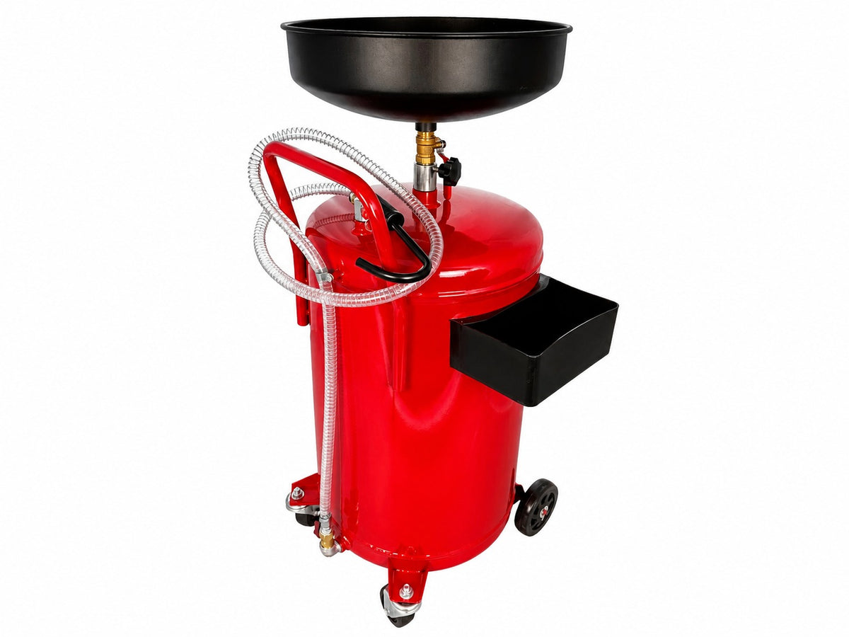 Recuperator ulei uzat pneumatic GEBO TOOLS 75l cu vas colector 10l, golire 6-8 bar, tija reglabila