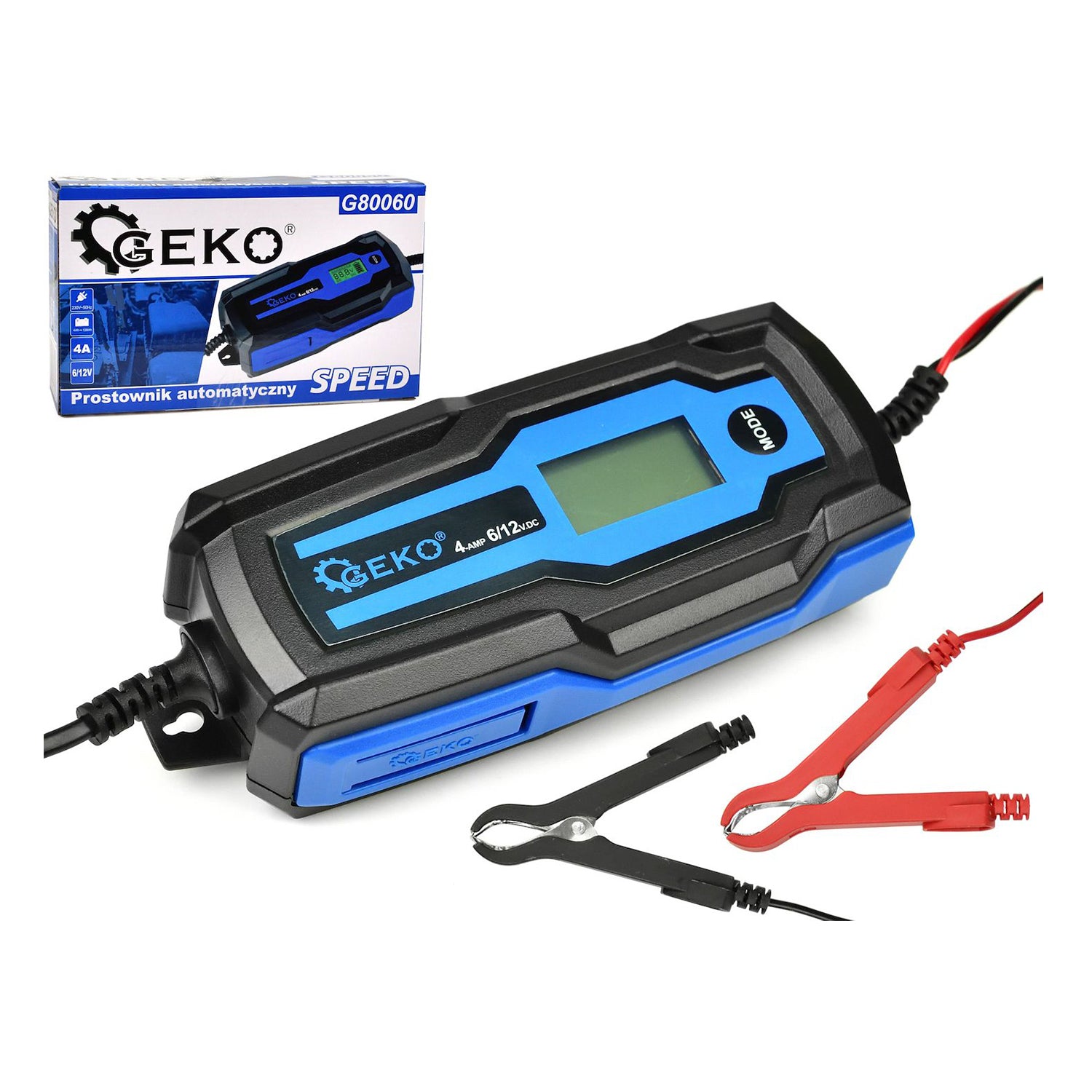 Redresor auto automat 6/12V 4a LCD pentru baterii acumulator auto 4-120ah