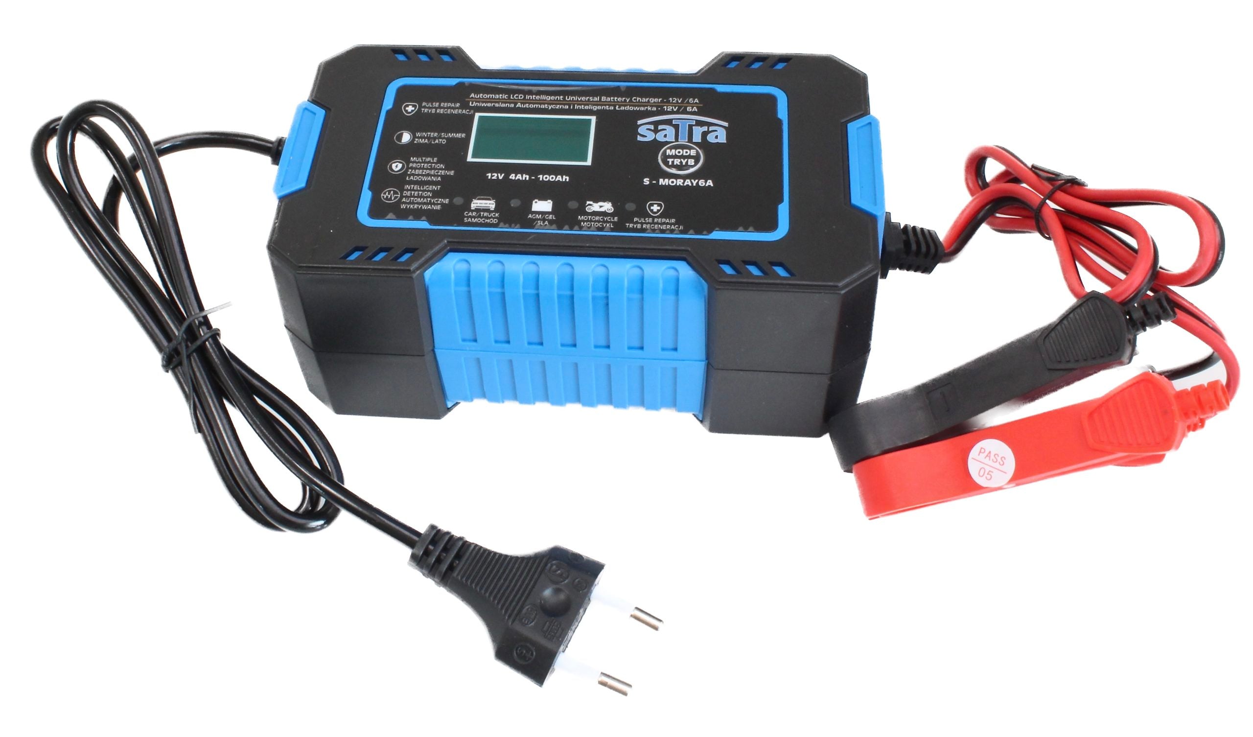 Redresor baterie auto cu afisaj digital LCD 12V 6a