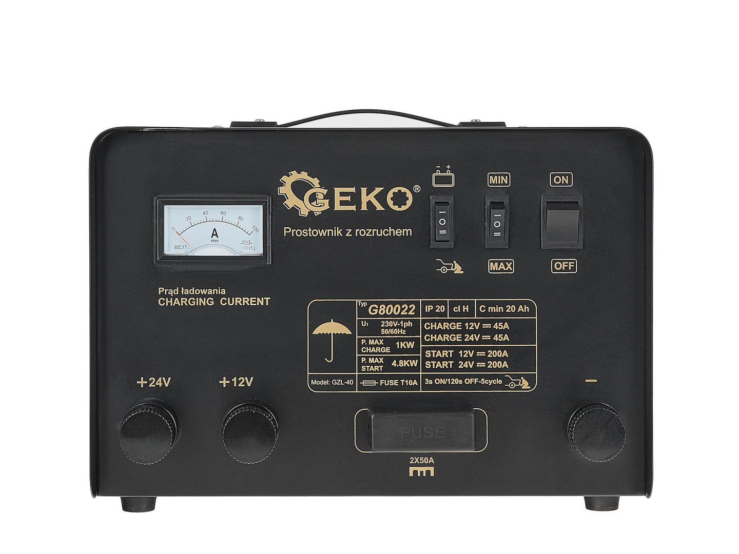 Redresor cu robot pornire auto 200A 12/24V GEKO
