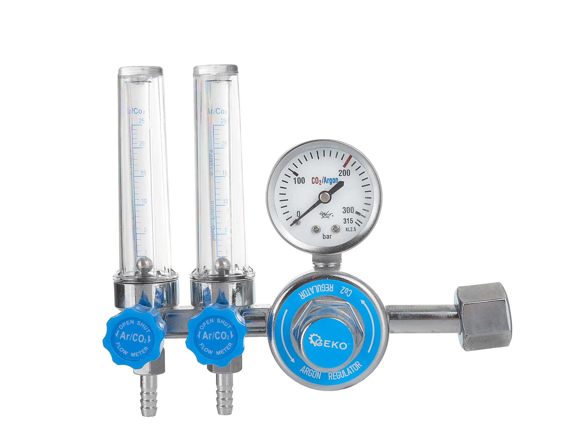 Regulator de presiune co2 / argon cu rotametru dublu