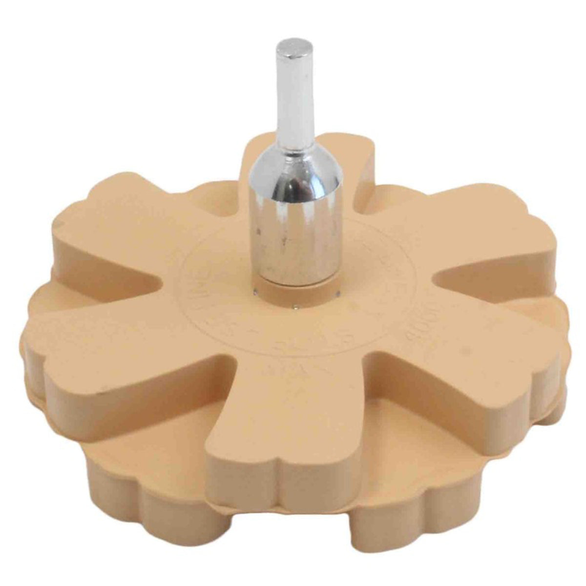 Radiera crestata inlaturat impuritati lipici 90mm, disc din cauciuc pentru curatat adeziv