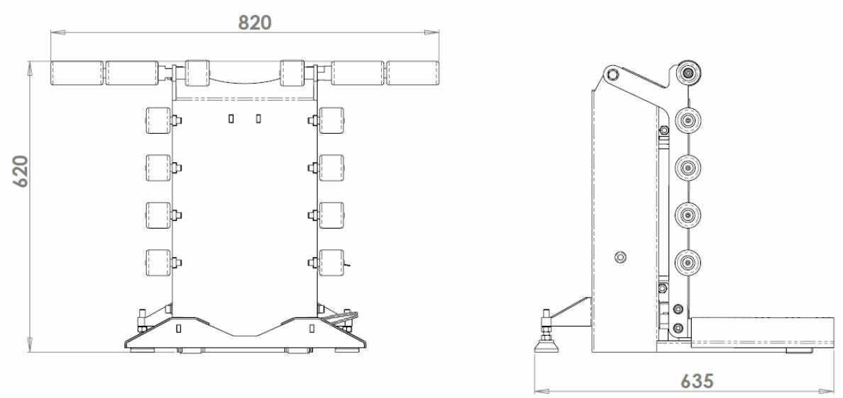 ELEVATOR LIFT DE ROTI PENTRU MASINI DE ECHILIBRAT ROTI, CAPACITATE DE RIDICARE 70KG