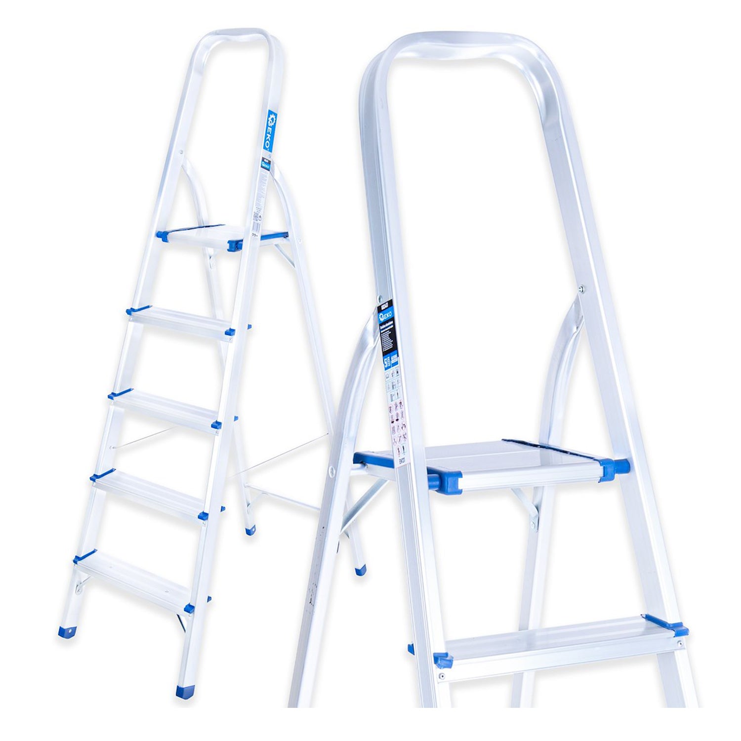 Scara pliabila din aluminiu 5 trepte 150kg GEKO