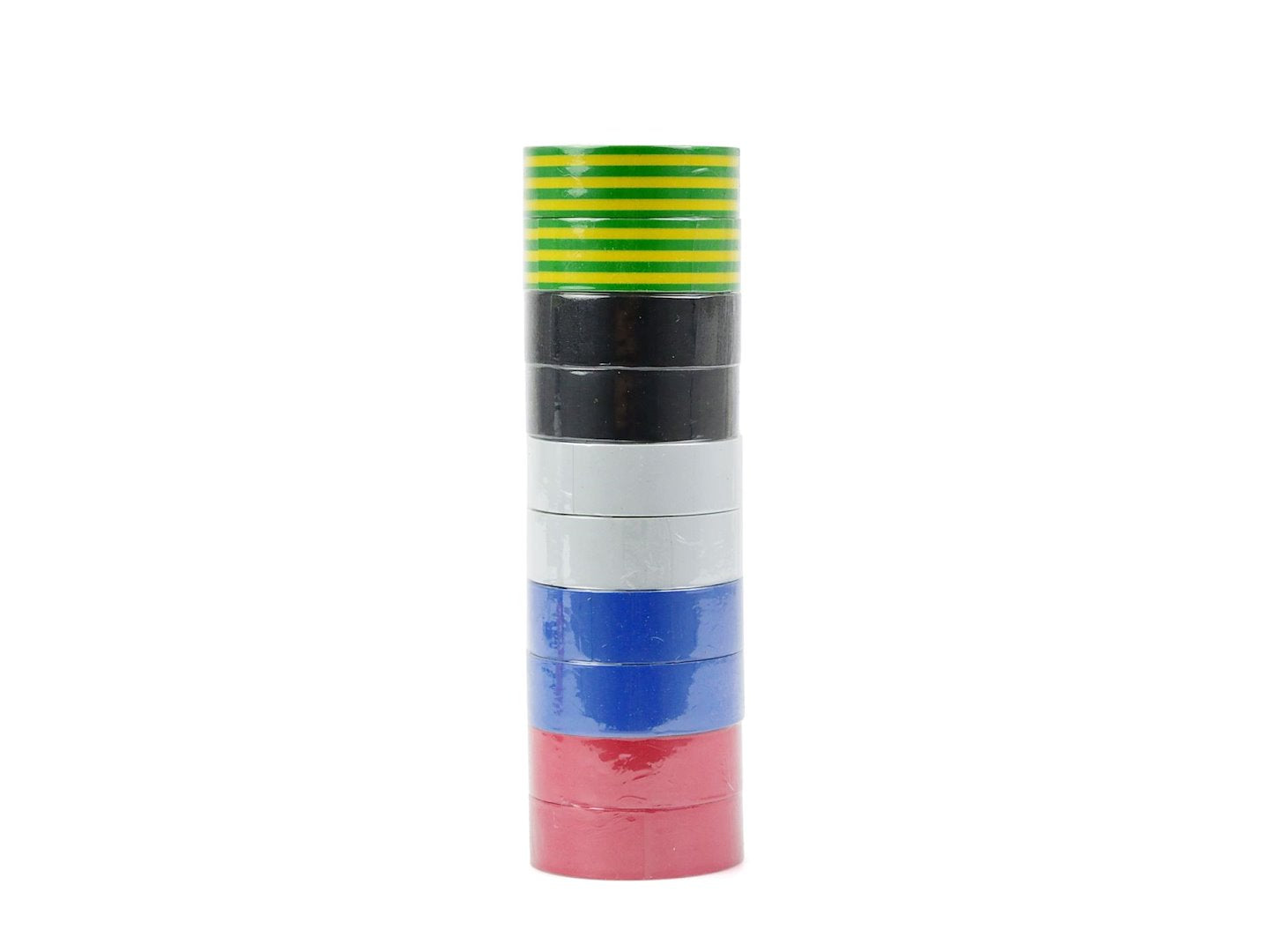 Set 10 benzi izolatoare colorate, 19mm x 0.13mm x 10m, GEKO