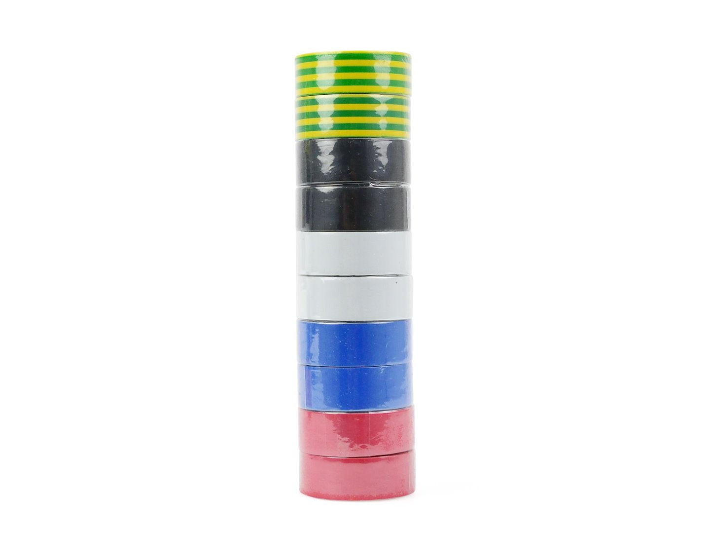 Set 10 benzi izolatoare colorate, 19mm x 0.13mm x 5m, GEKO