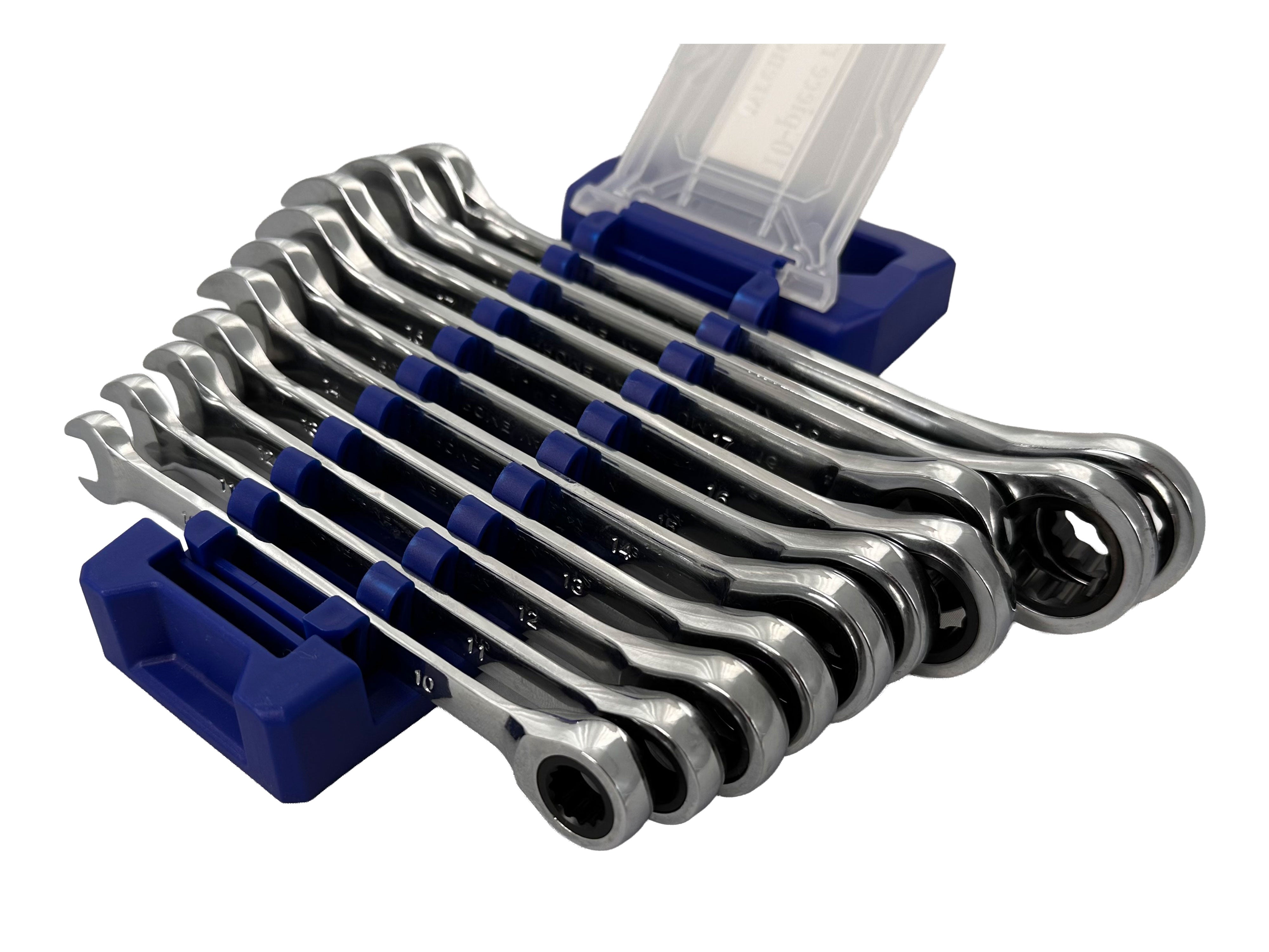 Set 10 chei combinate cu clichet 10-19 mm - GEBO TOOLS