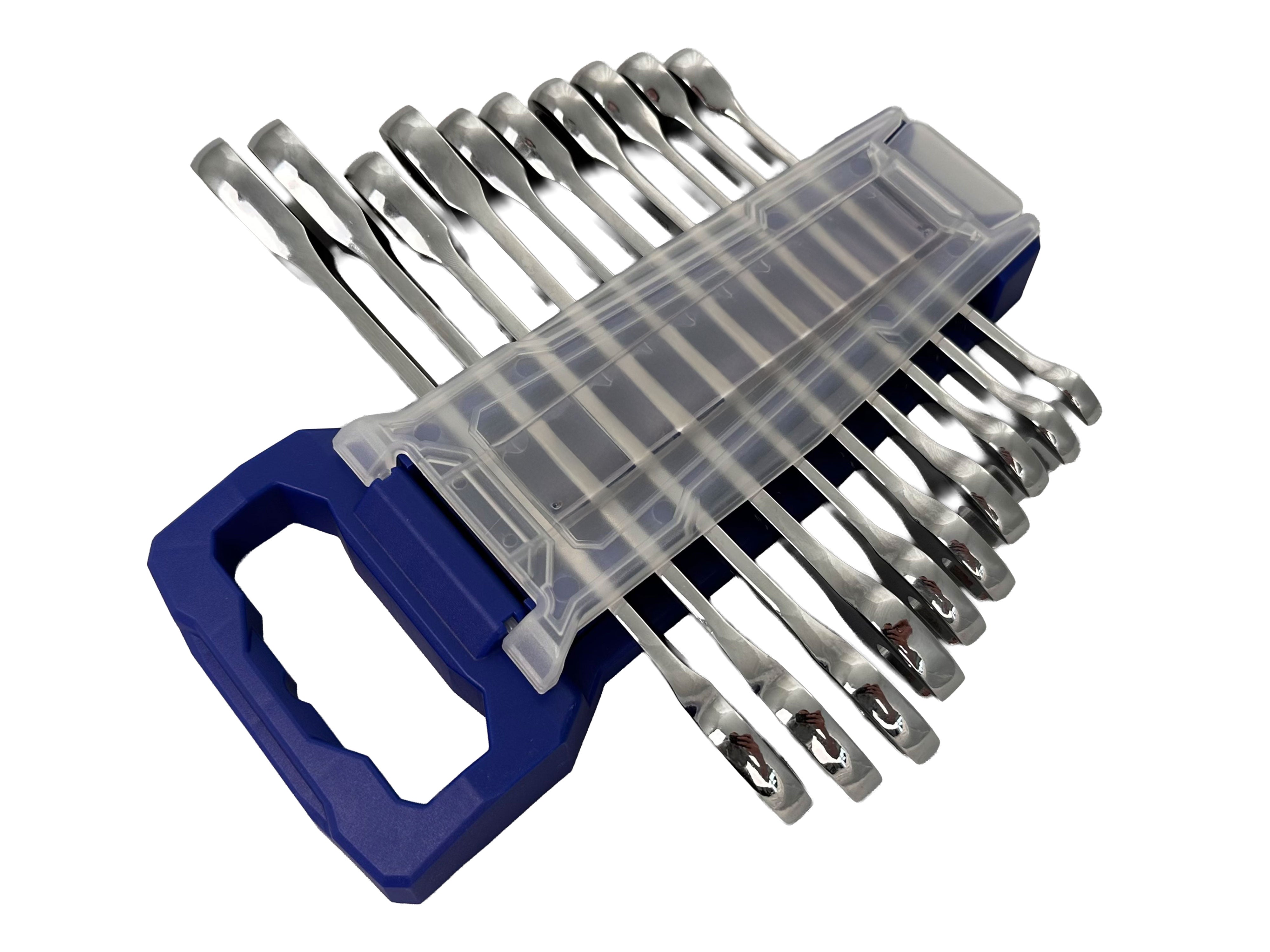 Set 10 chei combinate cu clichet 10-19 mm - GEBO TOOLS