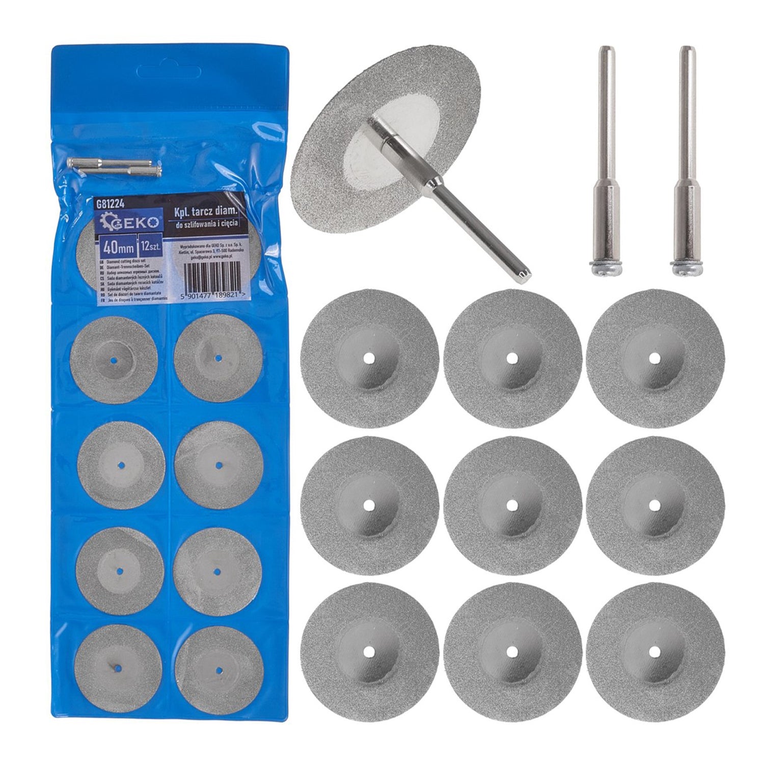 Set 10 discuri diamantate de taiere 40mm