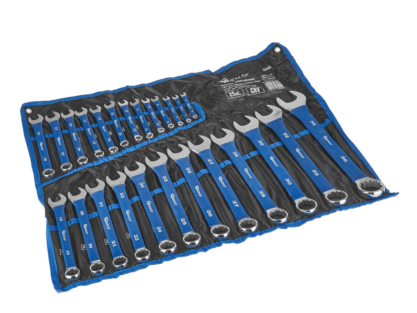 Set 25 de chei combinate inelare fixe cu prindere maner cauciucat anti-alunecare antislip 6-36mm