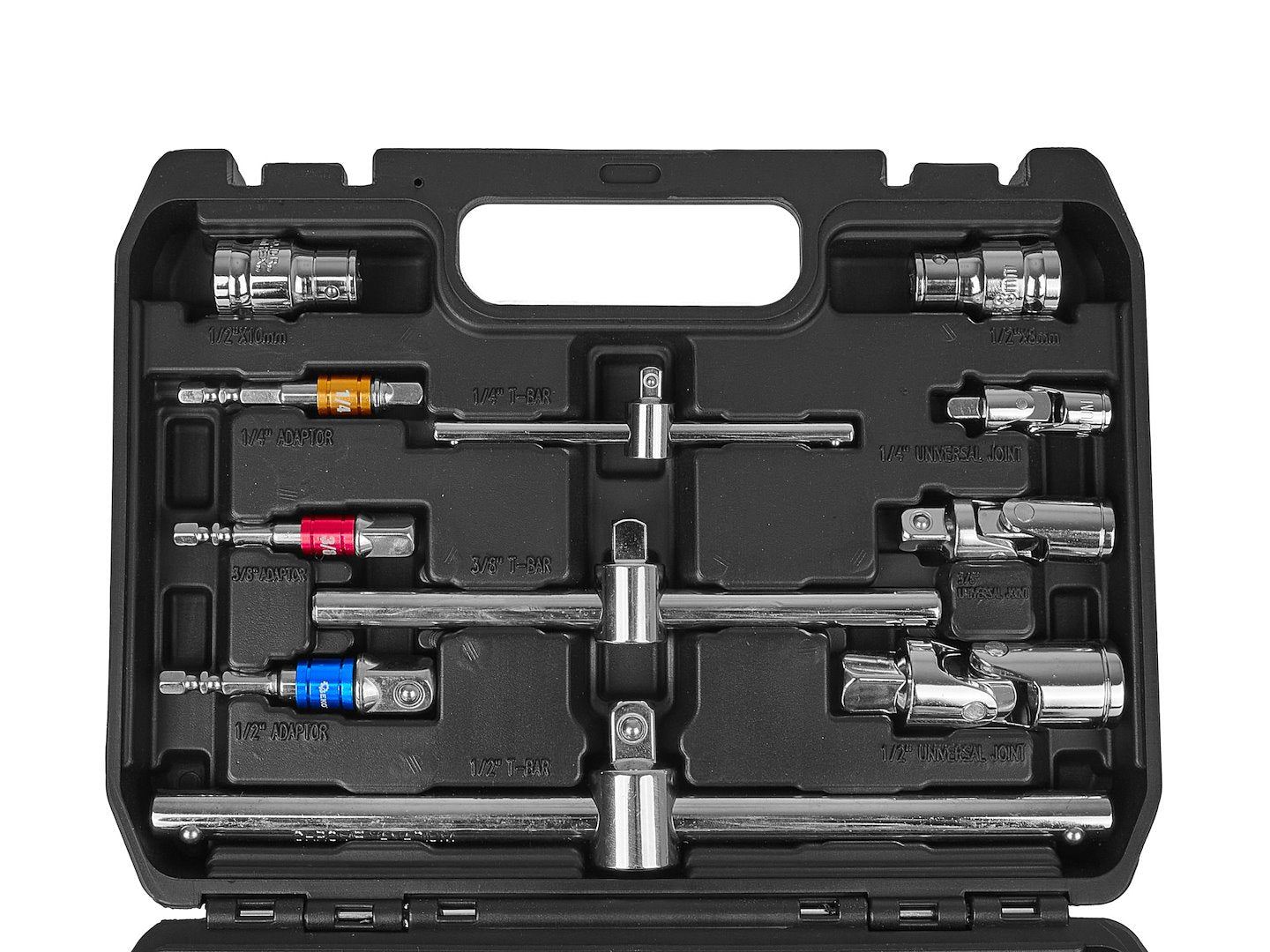 Set 25 piese prelungitoare, adaptoare si manere t 1/4 3/8 1/2 CRV - GEKO