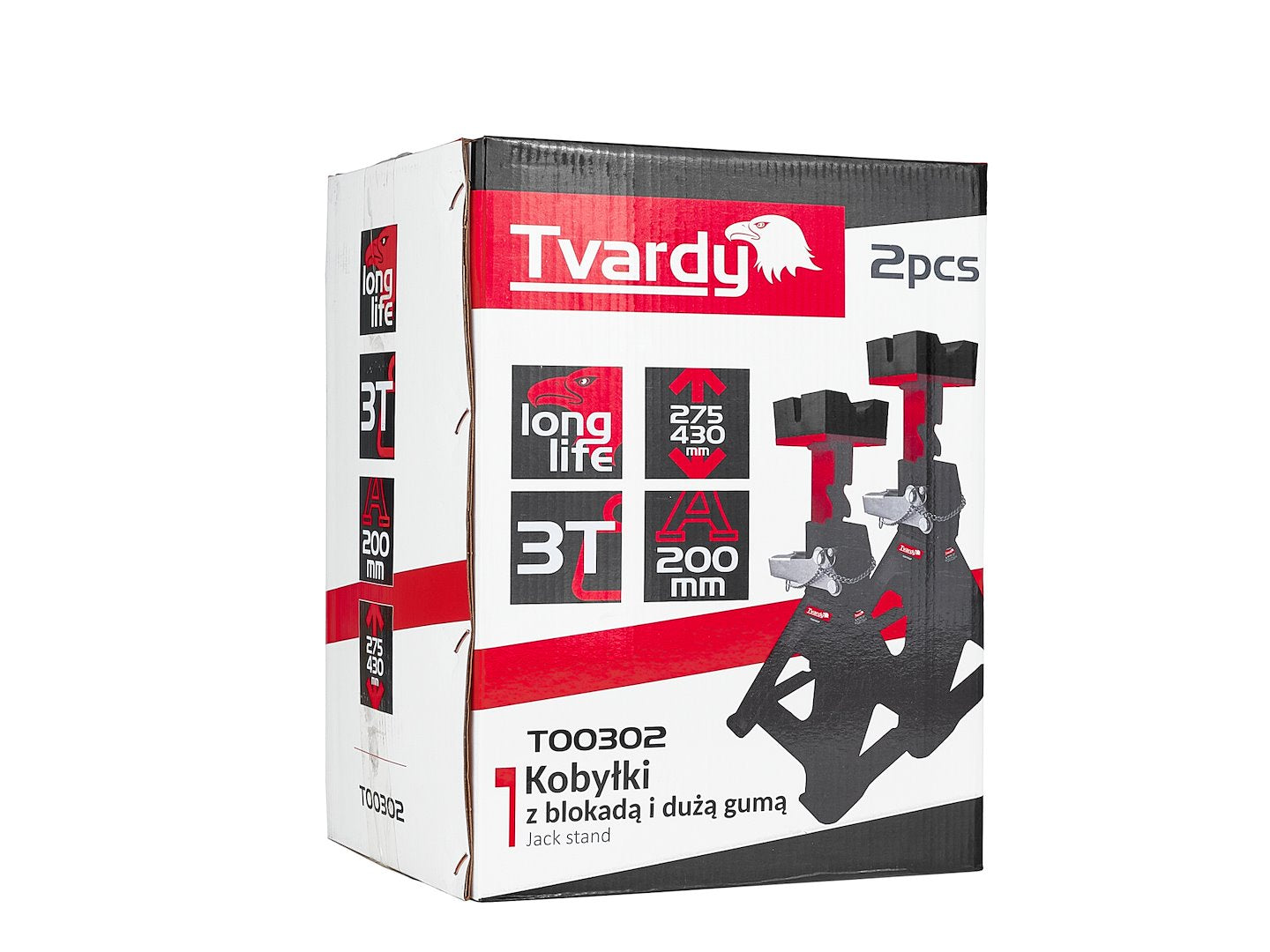 Set 2 capre auto 3T HEAVY DUTY reglabile - TVARDY