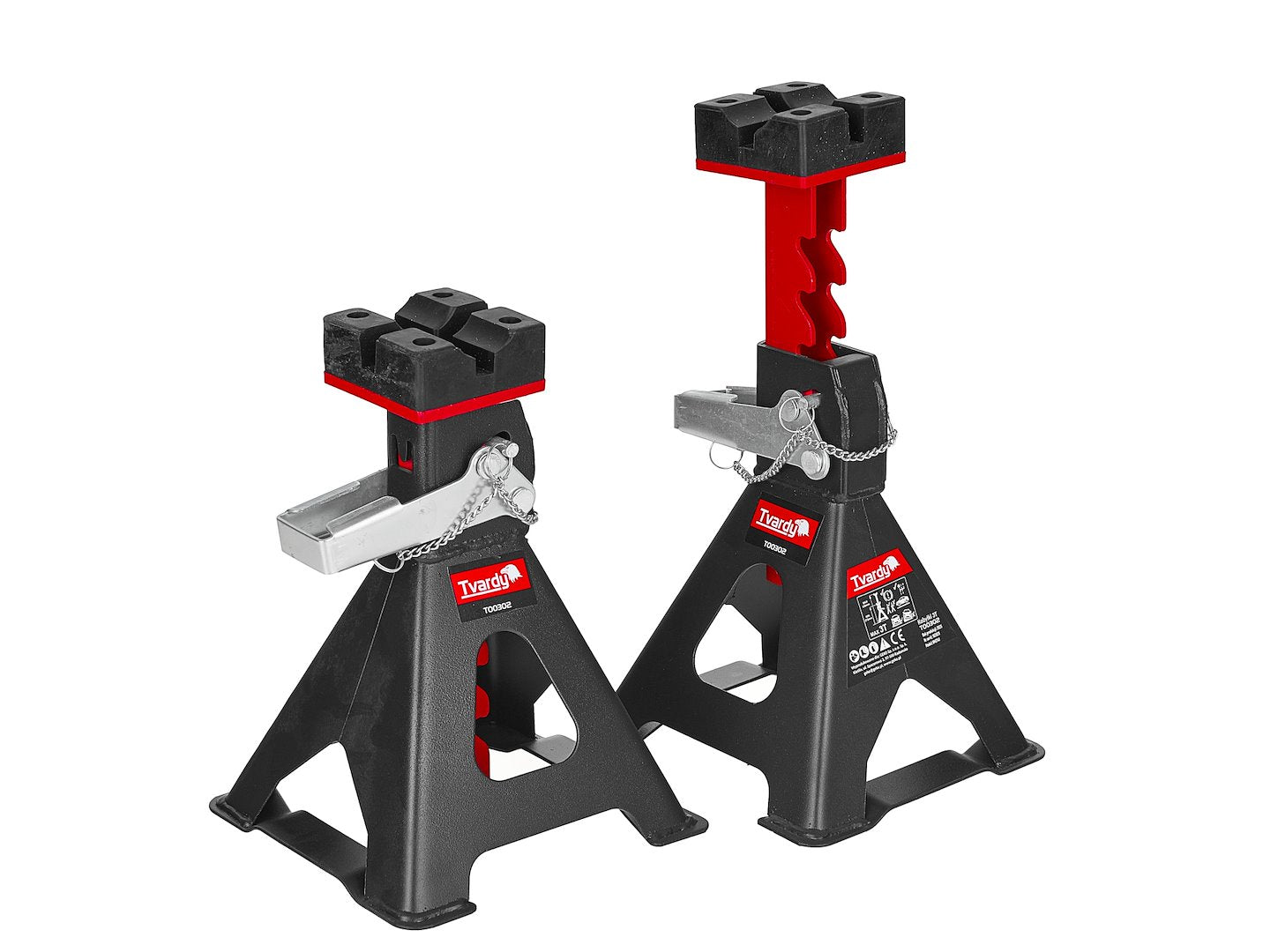 Set 2 capre auto 3T HEAVY DUTY reglabile - TVARDY