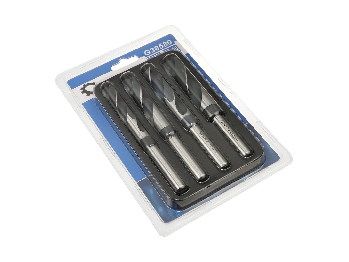 Set 4 burghie HSS 4241 pentru metal - 14, 16, 18, 20mm - GEKO