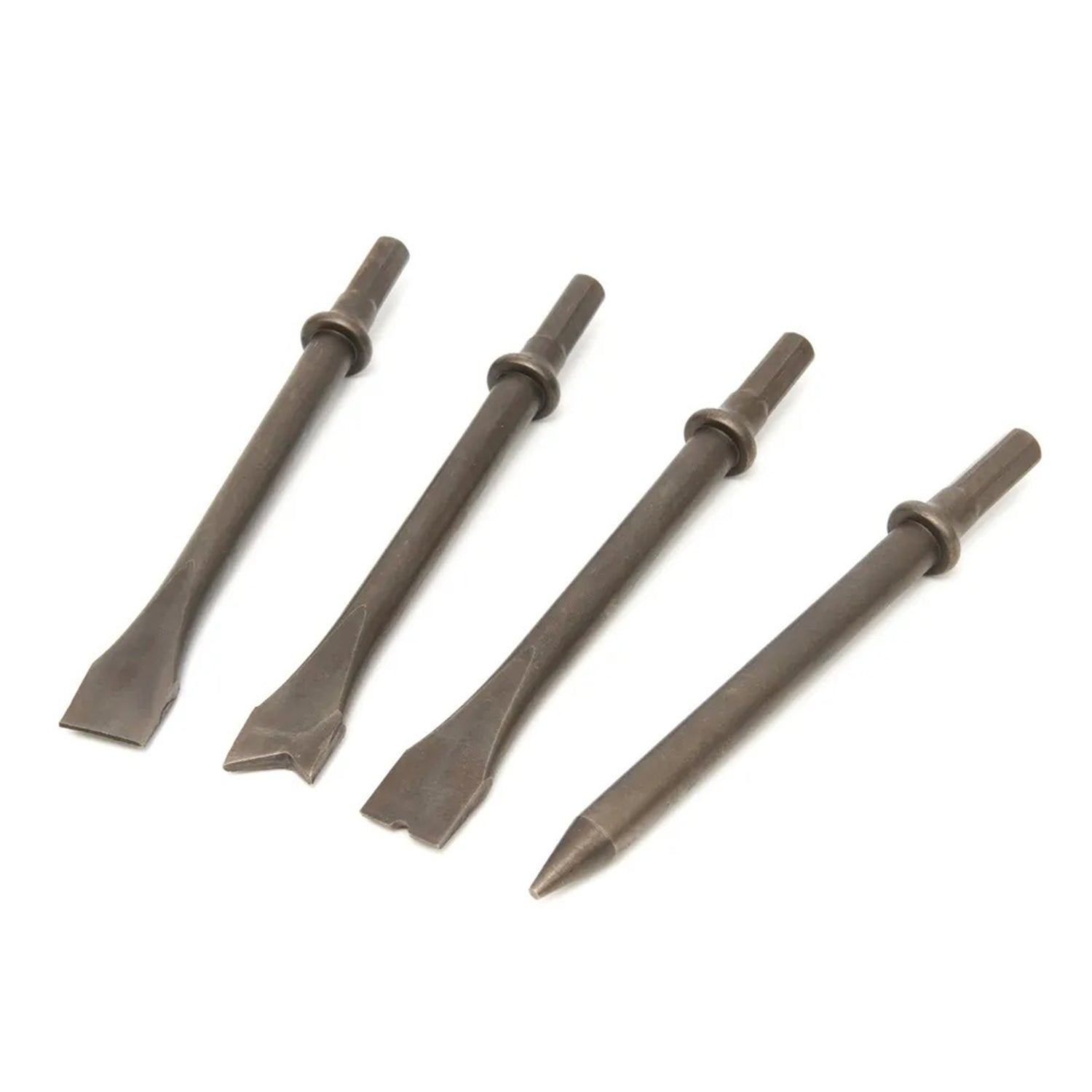 Set 4 dalti pentru ciocan pneumatic HBM 2-in-1 170 mm, otel carbon