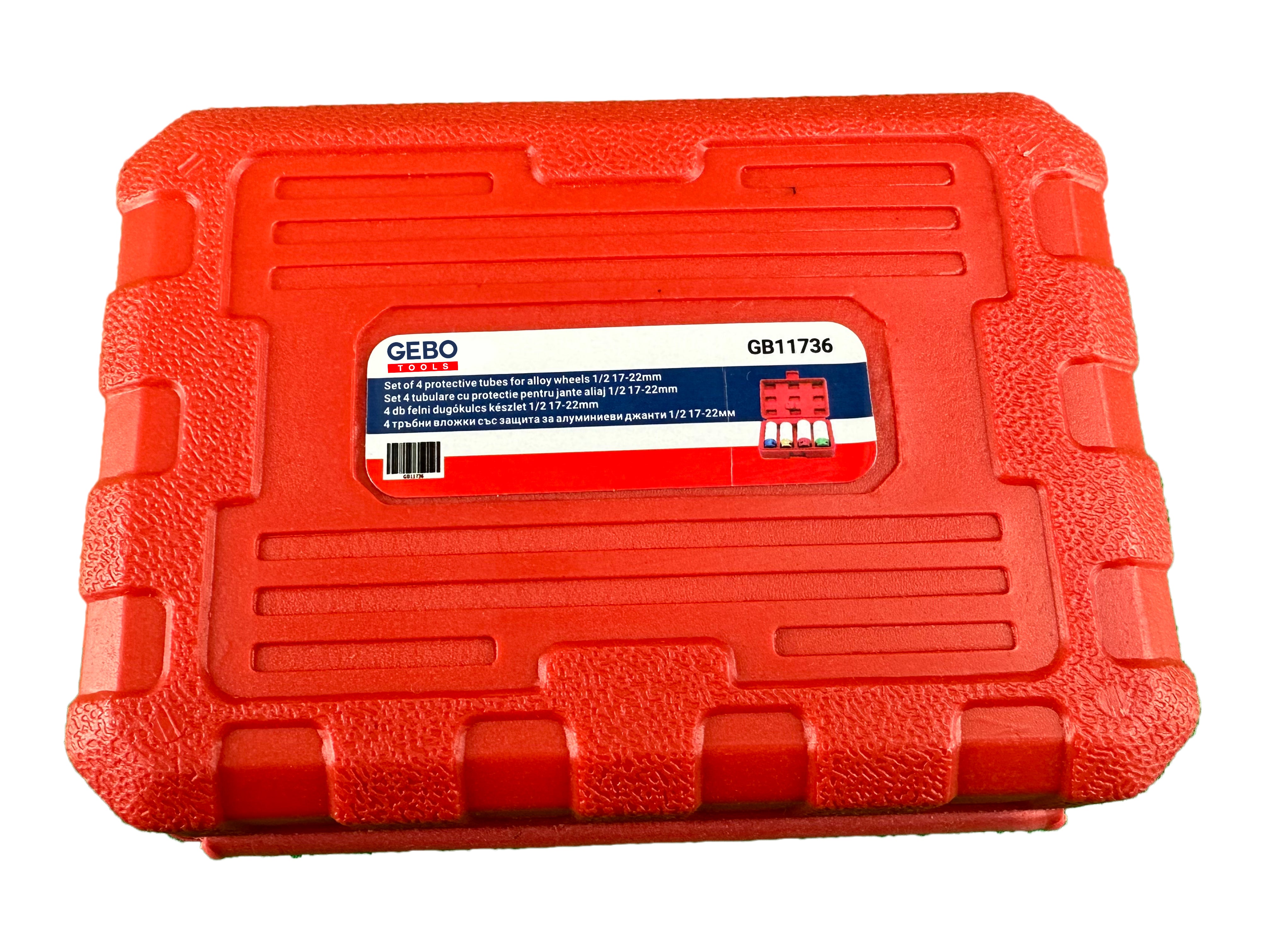 Set 4 tubulare cu protectie pentru jante aliaj 1/2 17-22mm GEBO TOOLS