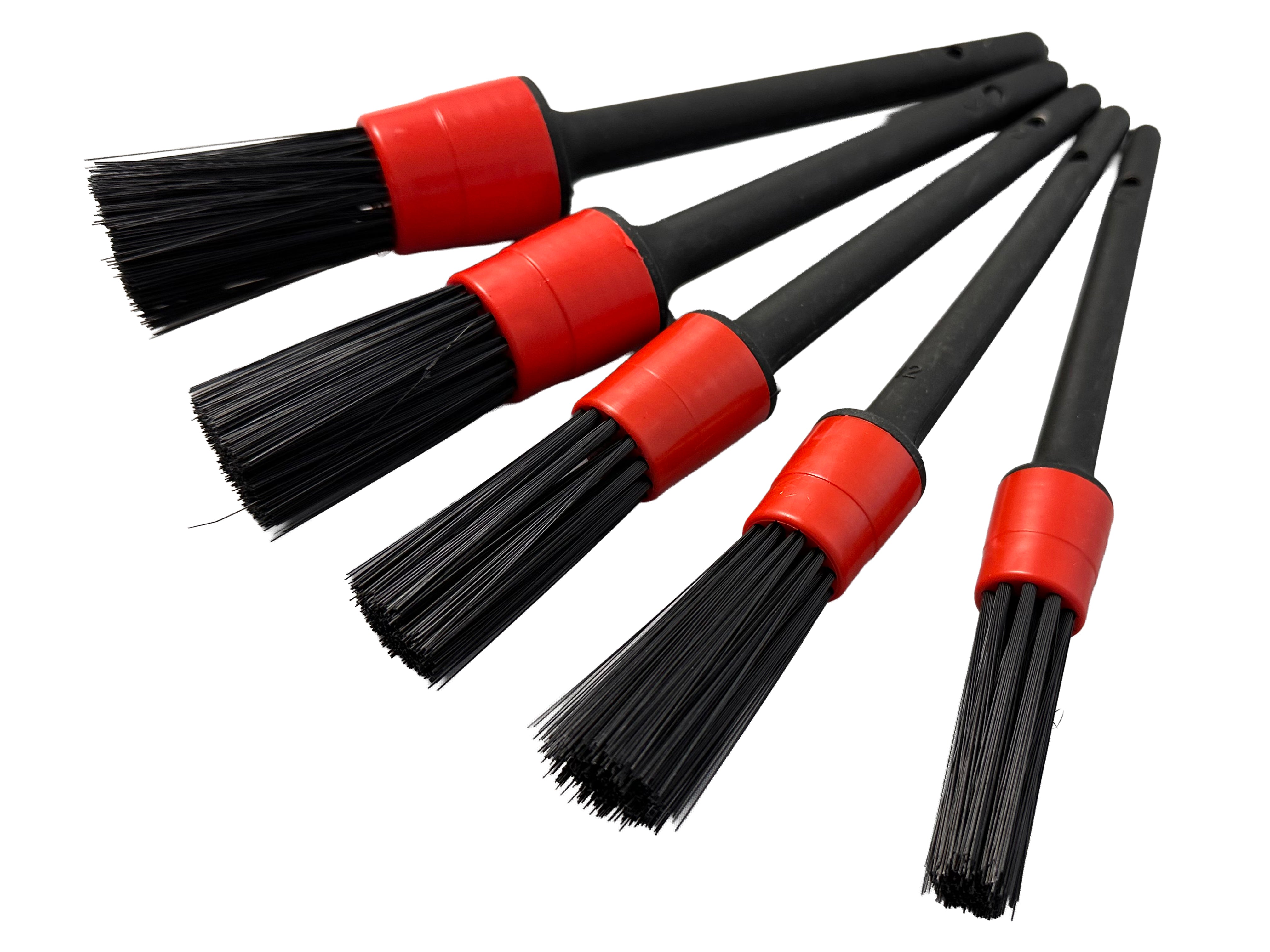 Set 5 perii pentru detailing - curatat interior auto GEBO TOOLS