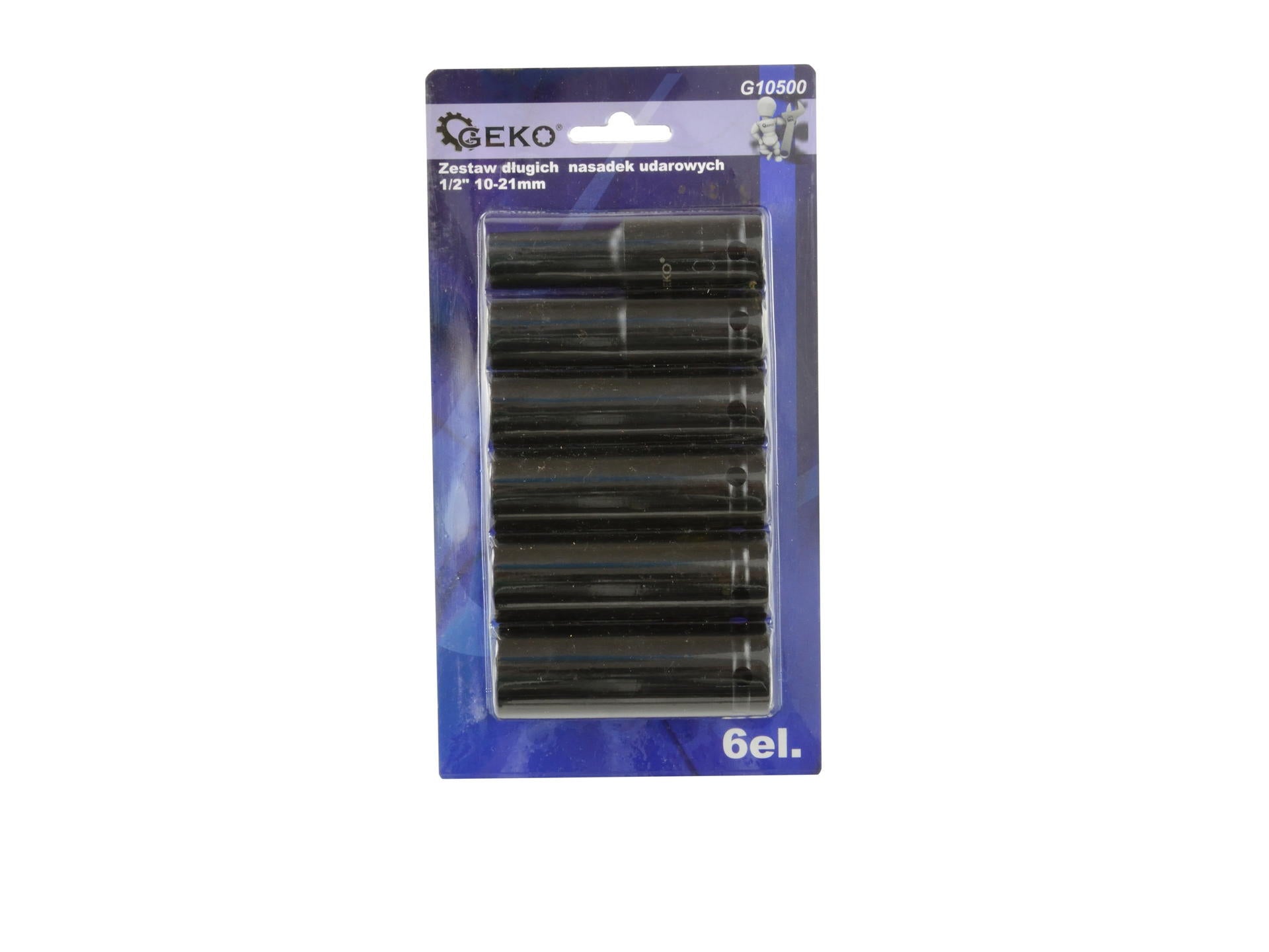 Set 6 chei tubulare lungi de impact 1/2 10-21mm