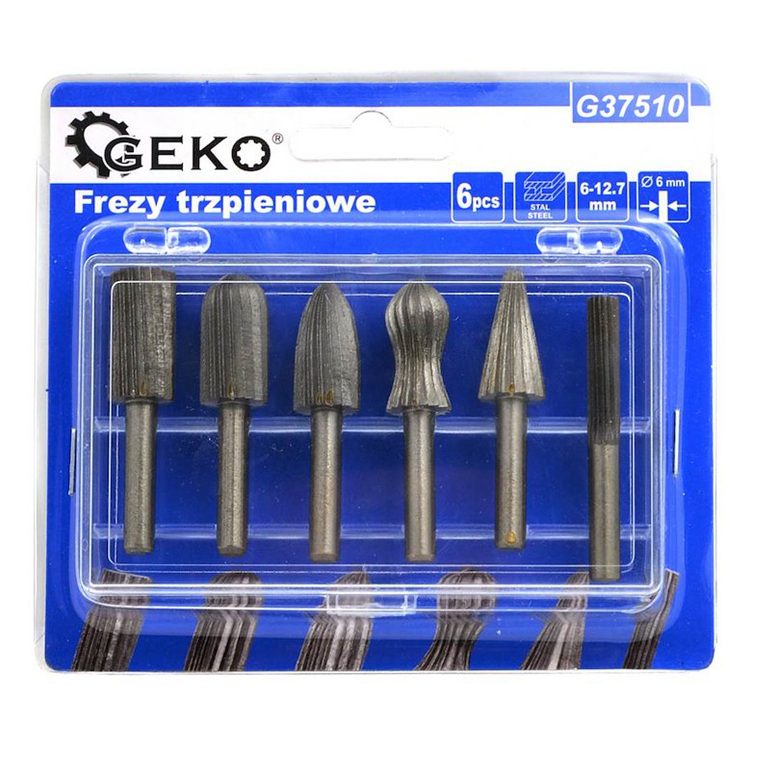 Set 6 freze rotative HSS, 6–12.7 mm, pentru metal si lemn