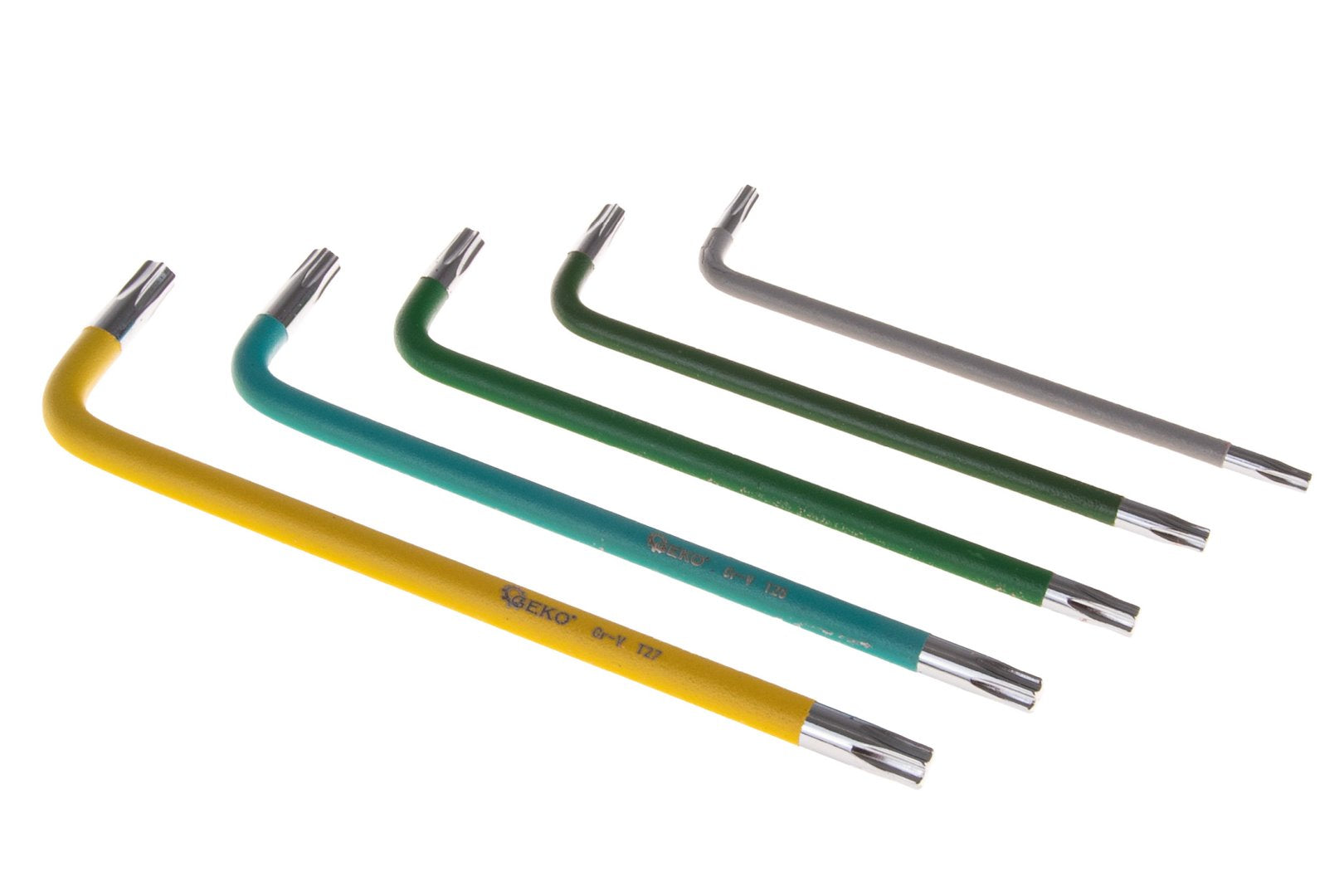 Set 9 chei TORX tip l colorate t10-t50 GEKO