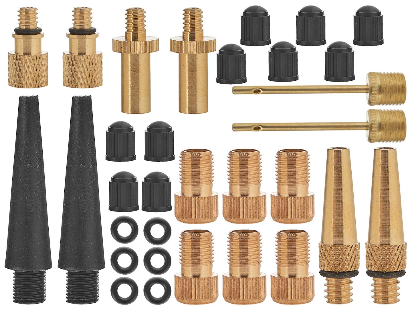 Set accesorii pentru umflare universal, ideal pentru auto biciclete si articole gonflabile 36 piese GEKO