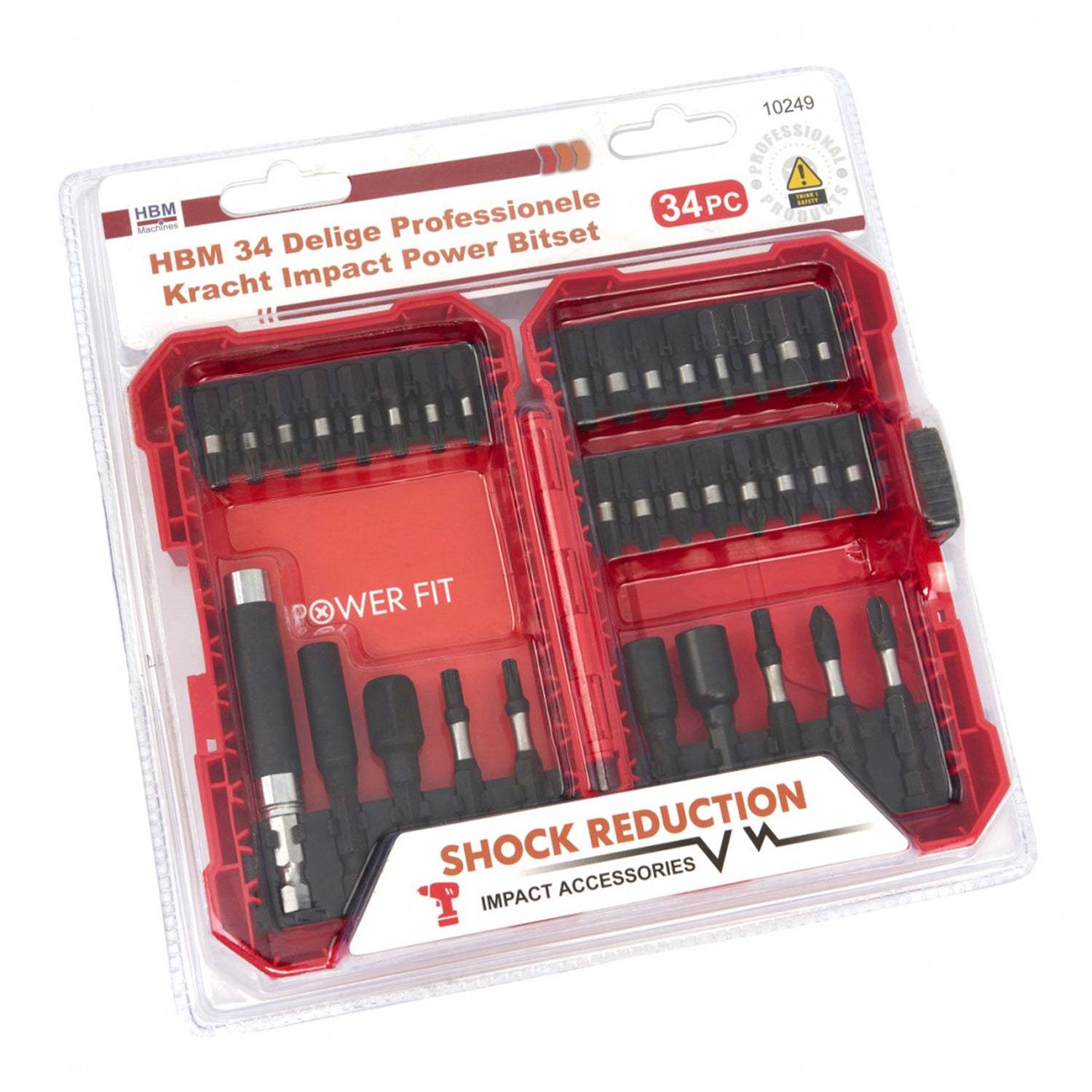 Set biti de impact 34 piese HBM