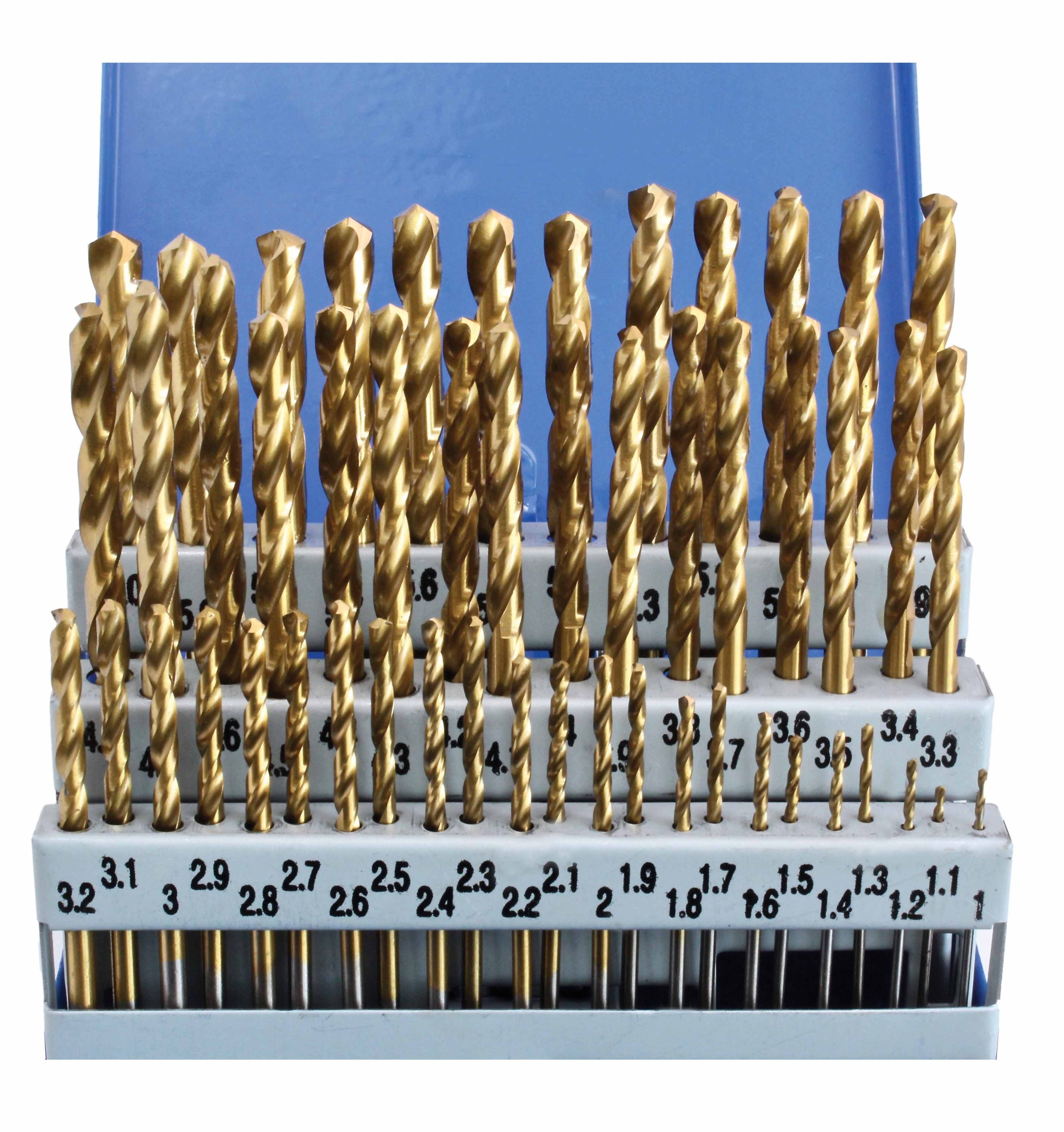 Set burghie HSS pentru metal 1.0-6.0mm 51 piese