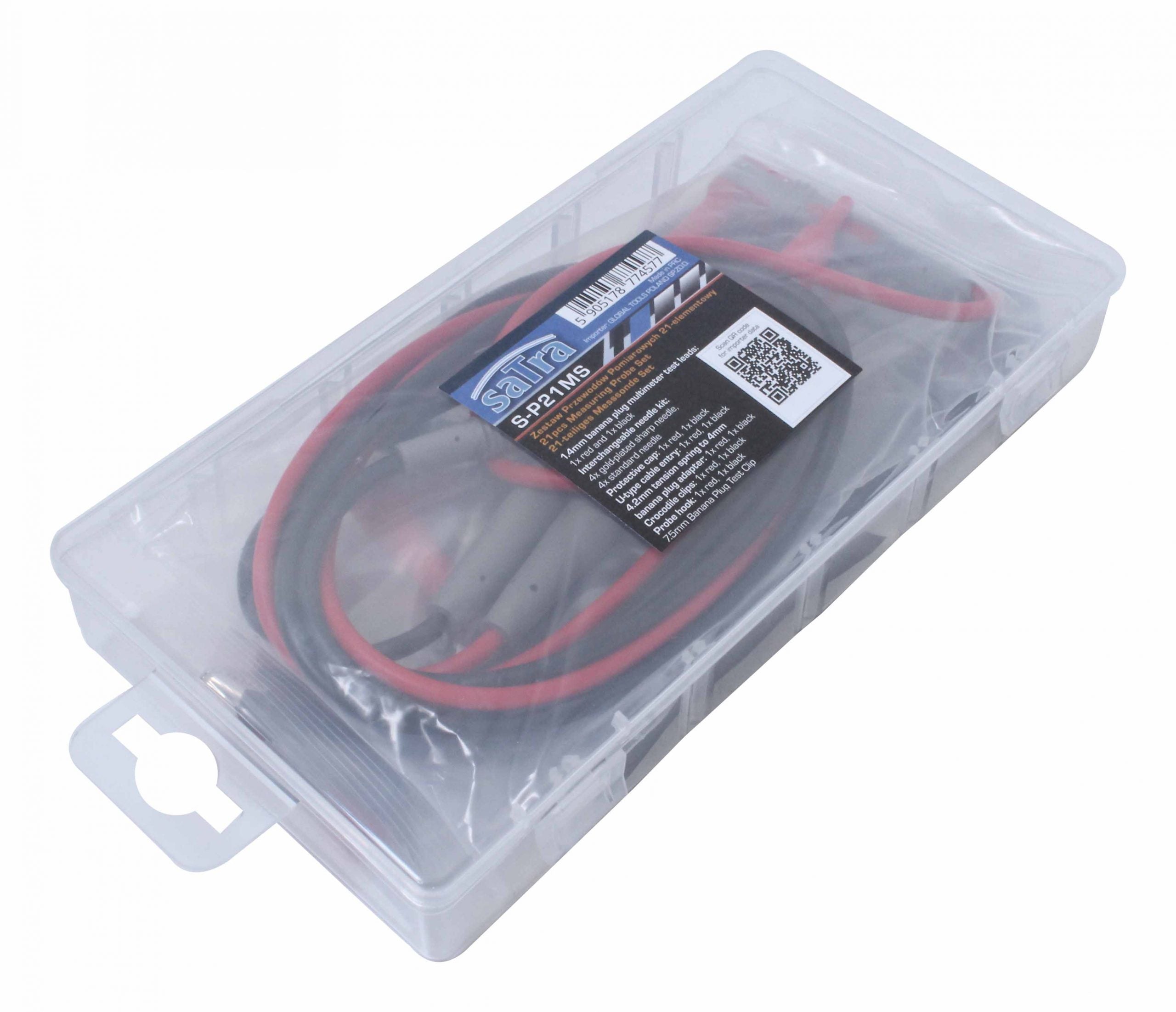 Set cabluri si accesorii pentru multimetru 21 piese SATRA