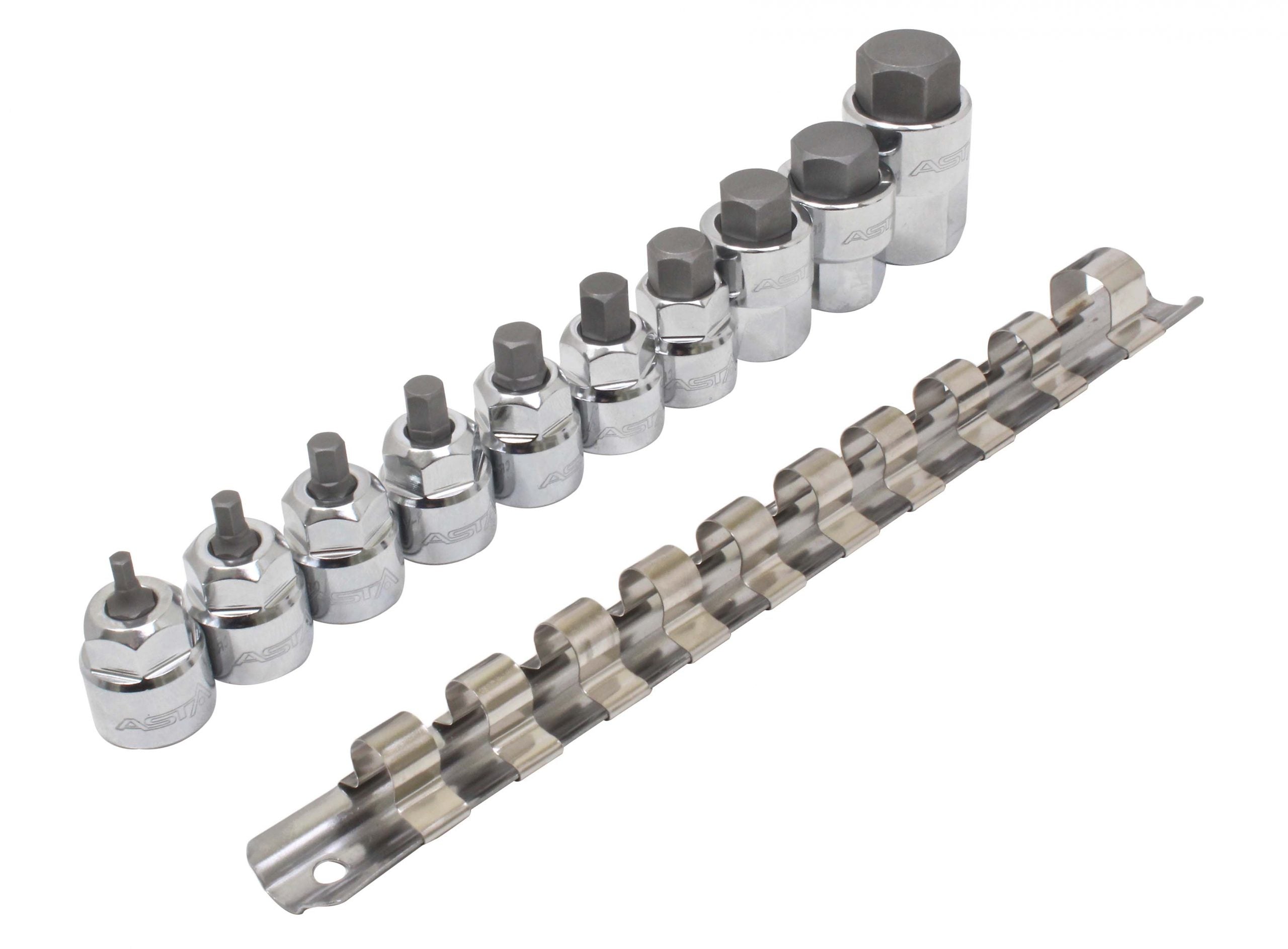 Set chei biti imbus hexagon h3-h14 3/8-1/2 10 piese