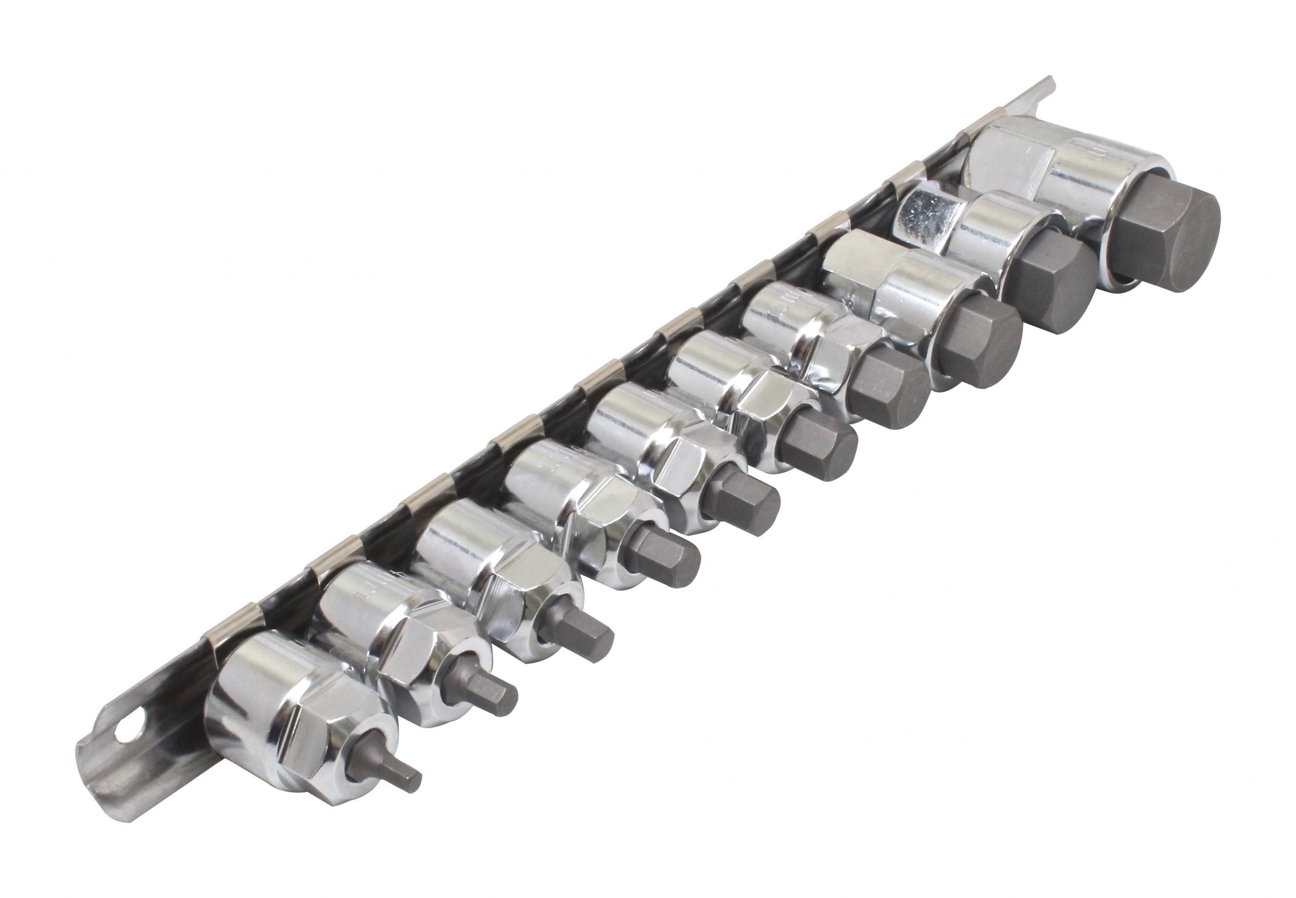 Set chei biti imbus hexagon h3-h14 3/8-1/2 10 piese