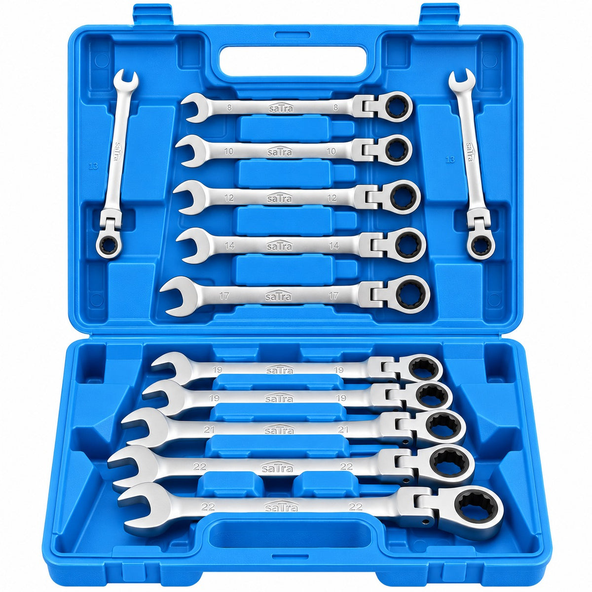 Set chei combinate cu clichet articulate 8-22mm 12buc