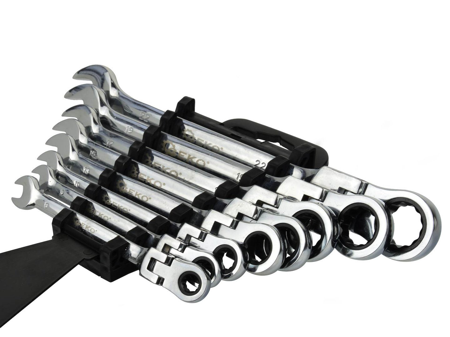 Set chei combinate cu clichet articulate 8-22mm 8buc GEKO