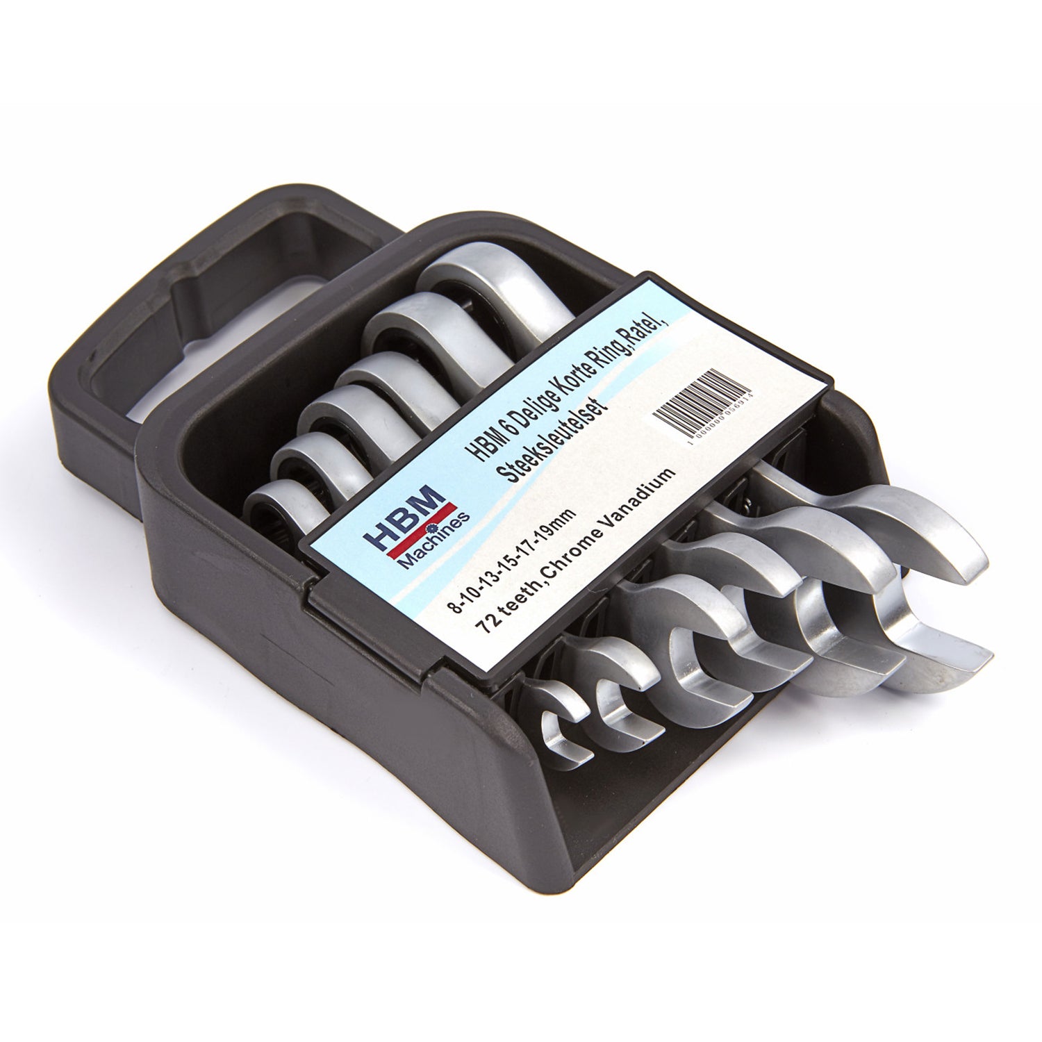 Set chei combinate cu clichet extra scurte 8-19mm 6 piese