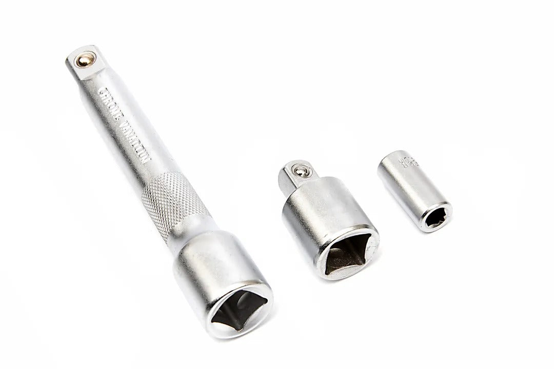 Set chei dinamometrice HBM OLANDA 5 piese, 1/4” (5–25 NM) și 1/2” (28–210 NM), cu prelungitor 125 mm și adaptor