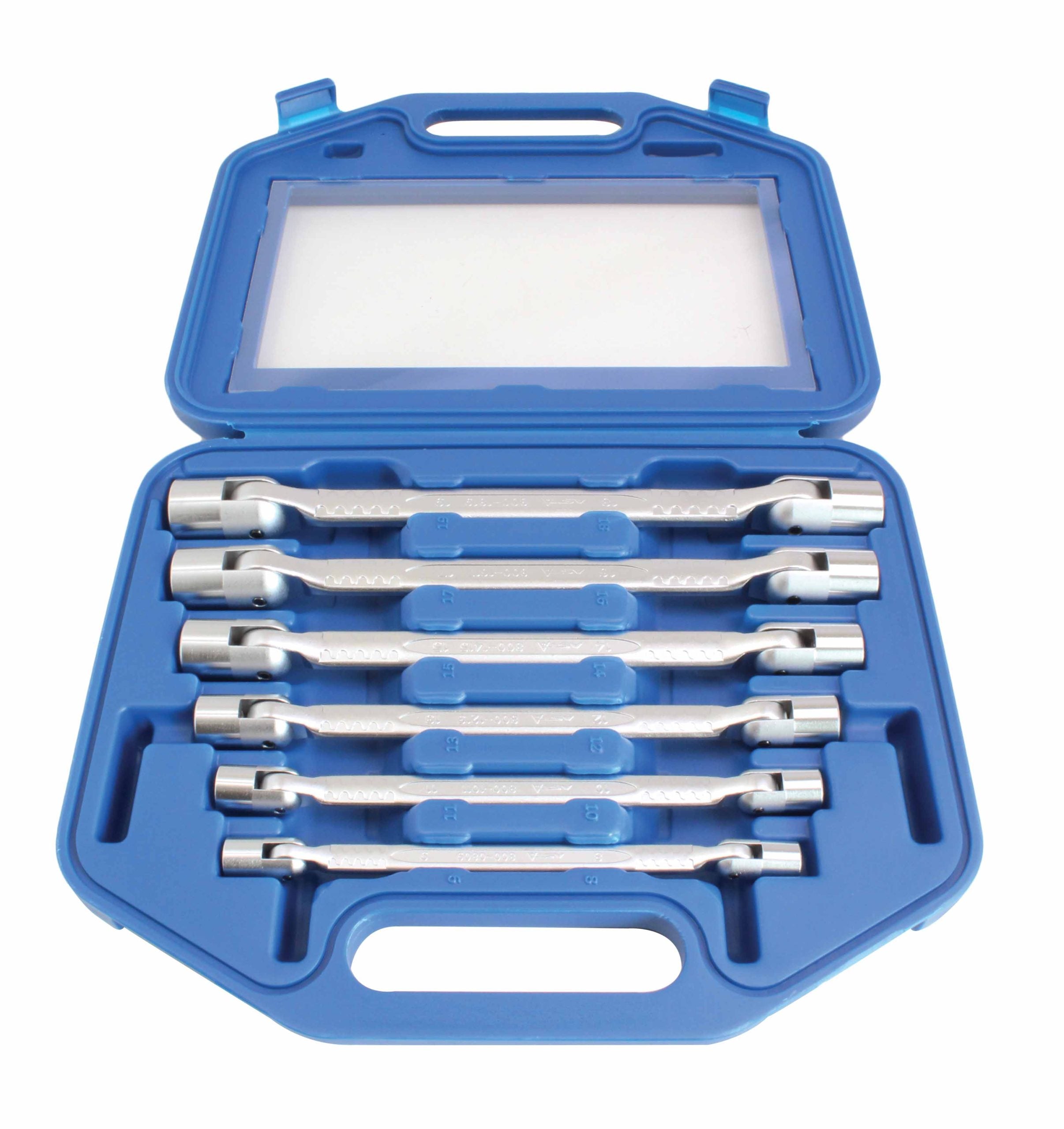 Set chei tubulare rotative, dublu articulate 8-19mm 12 laturi