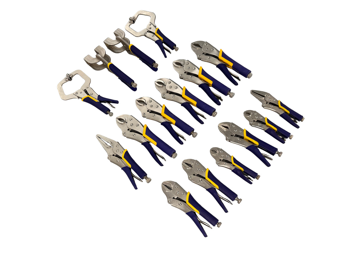 Set clesti autoblocante pt tinichigerie 16 piese GEBO TOOLS