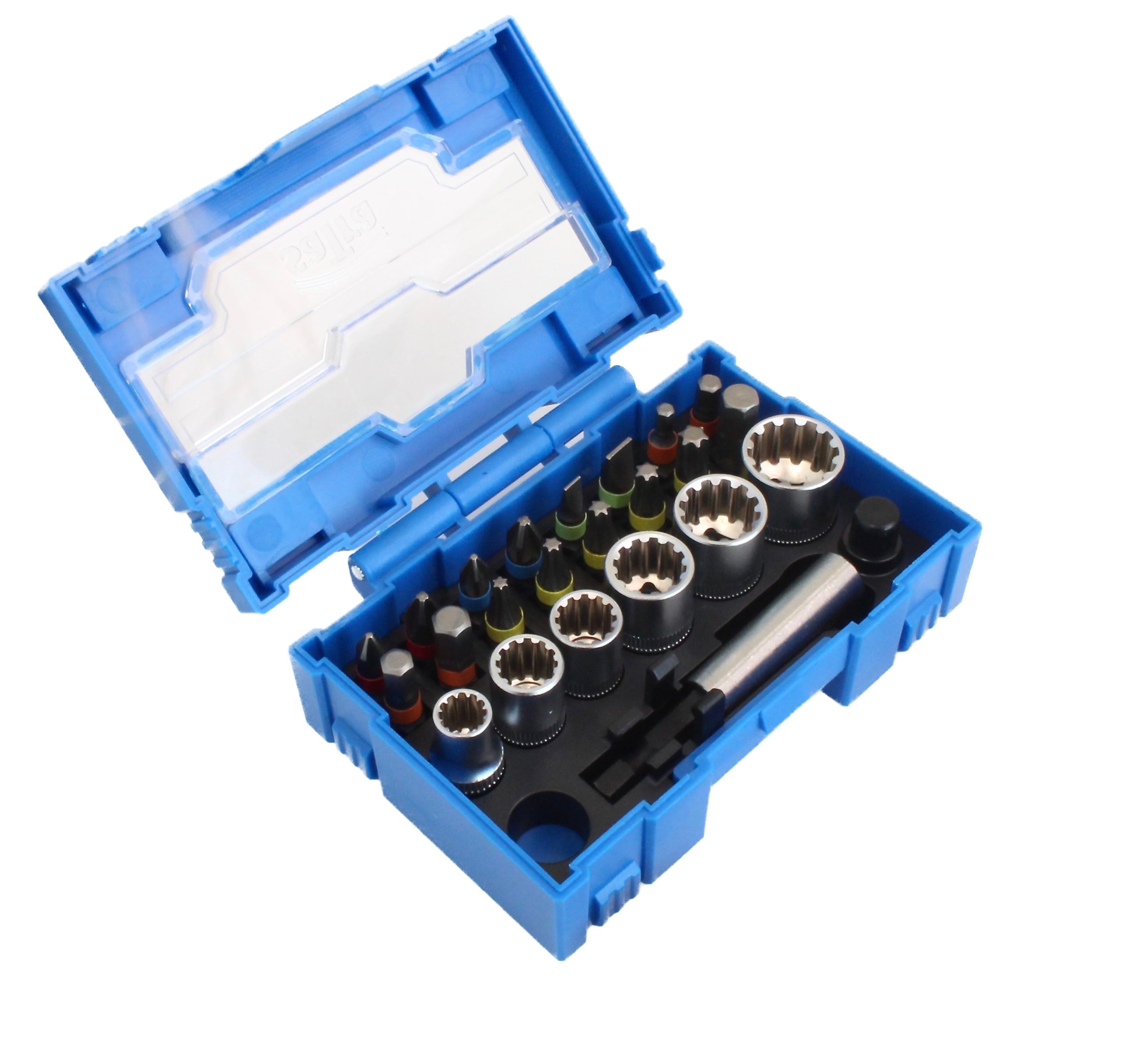 Set clichet 1/4 cu tubulare VARIO plus si biti 24 piese